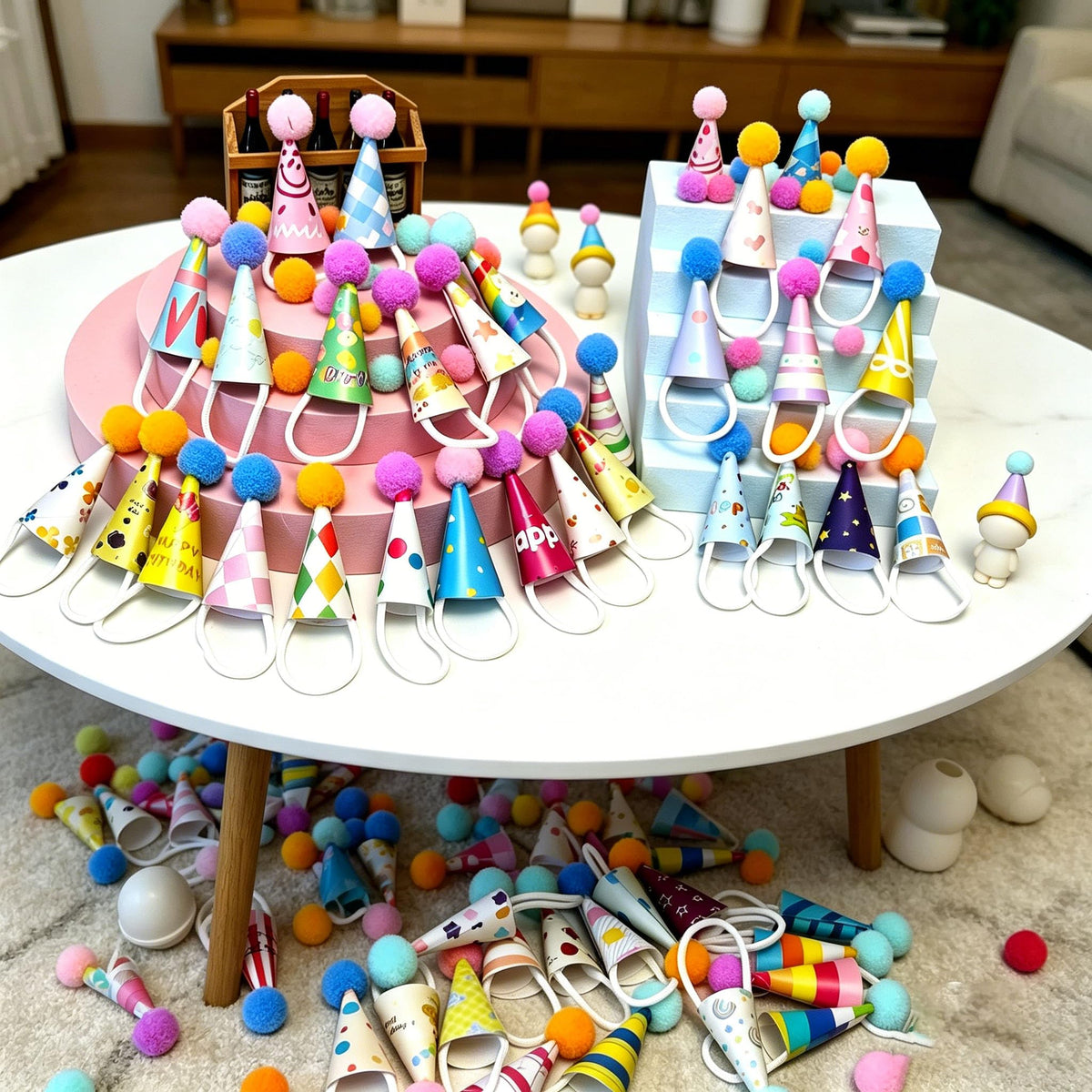 50 Pcs Mini Birthday Hats Small Party Hats for Stuffed - Premium Selection Official Imagery - 5