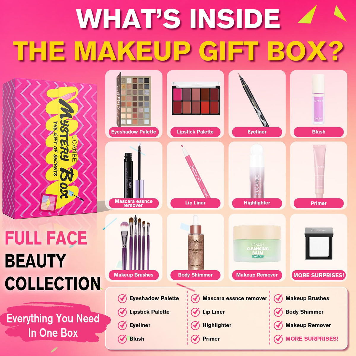 UCANBE Makeup Gift Set for Women All in One Full Face - UCANBE Official Imagery - 4