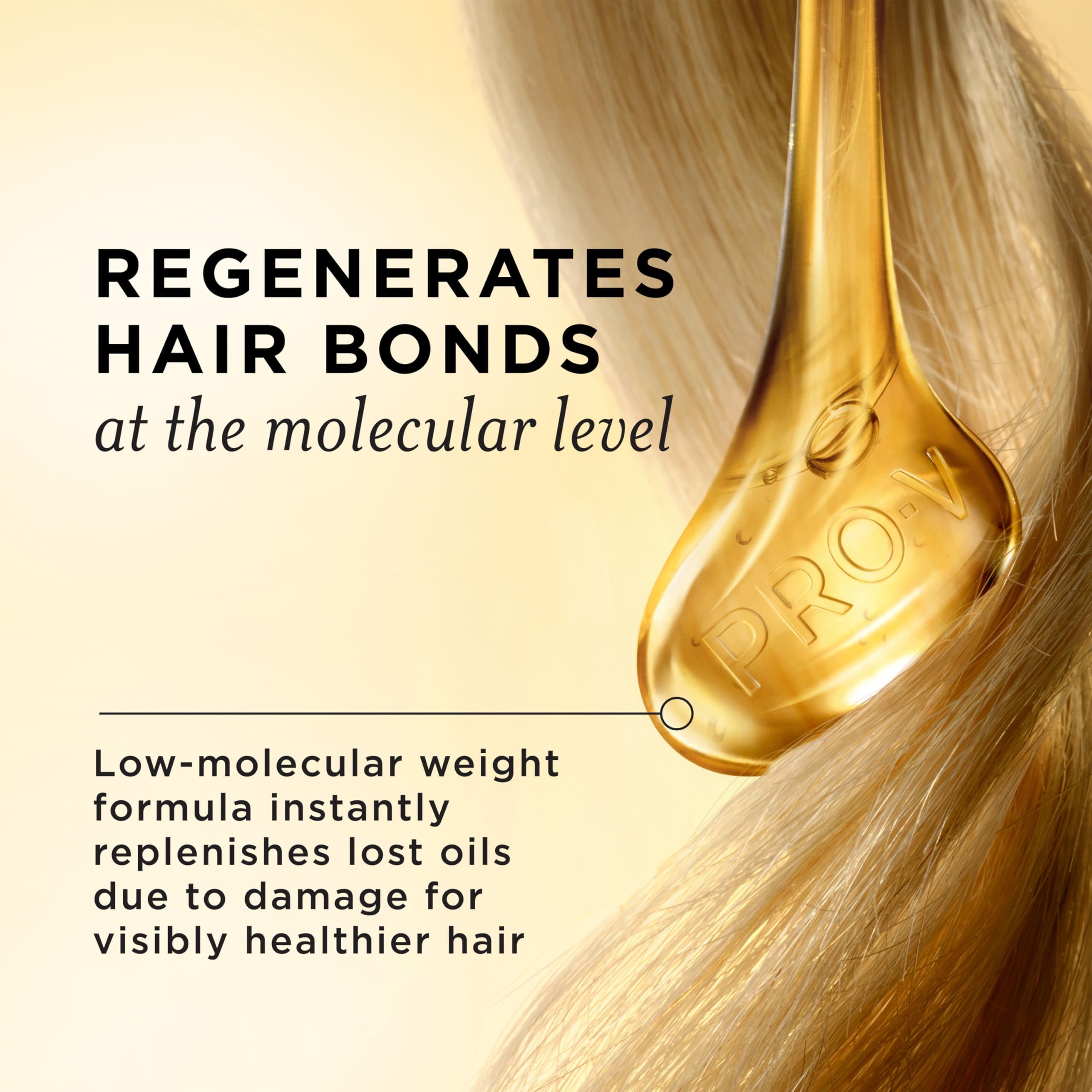 Pantene Miracle Rescue Regenerative Hair Oil - 2.0 FL Oz Deep Repair Treatment for Dr - Pantene Official Product View 4
