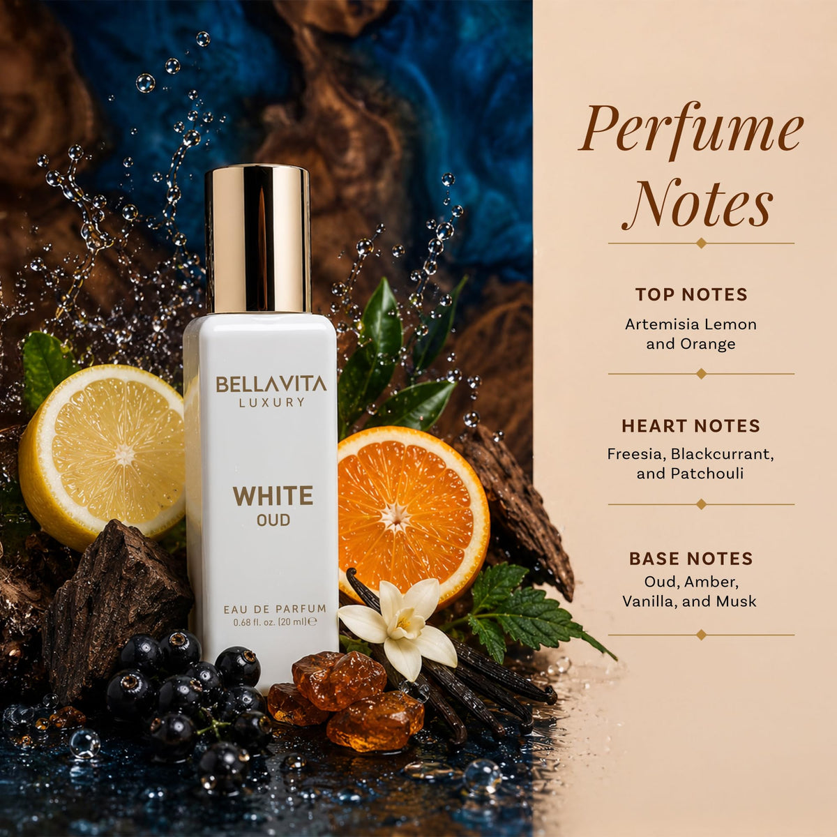 Bellavita Luxury Unisex Perfume Gift Set with Honey White - Bella Vita Luxury Official Imagery - 7