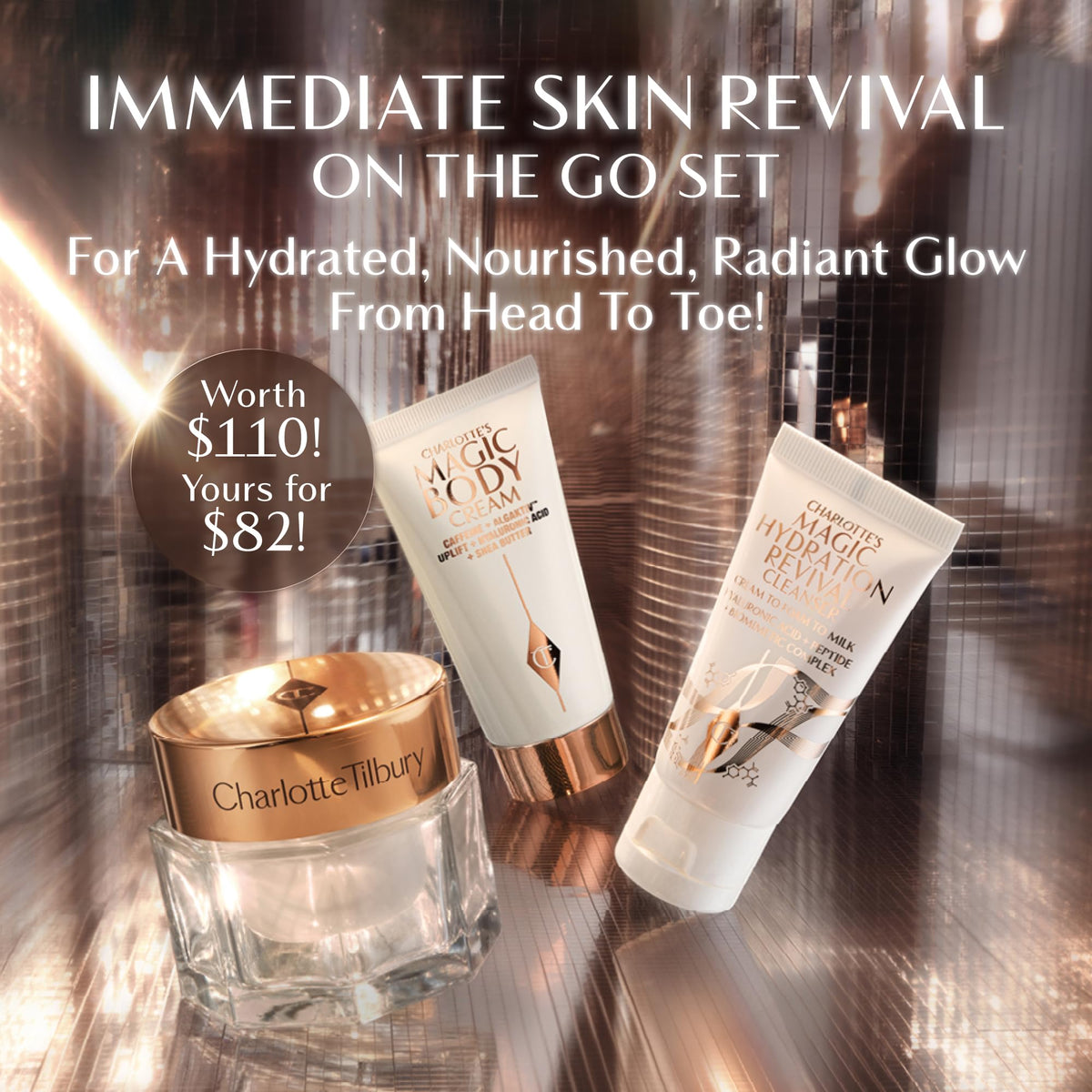 Charlotte Tilbury Immediate Skin Revival Mini Skin Care Set - Premium Selection Official Imagery - 3