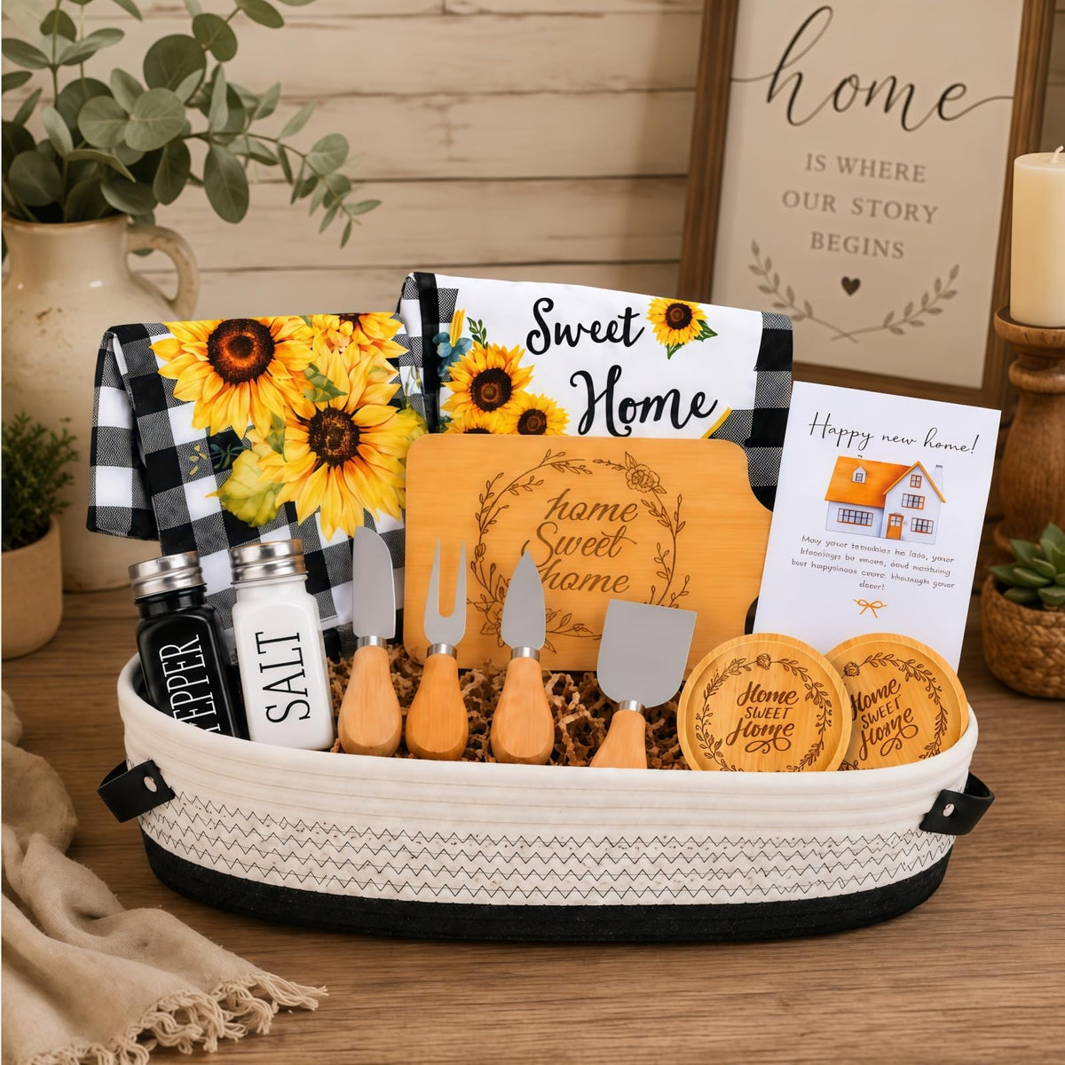 14 Pcs House Warming Gift New Home New House Gift Basket - MEPIG Official Imagery - 7