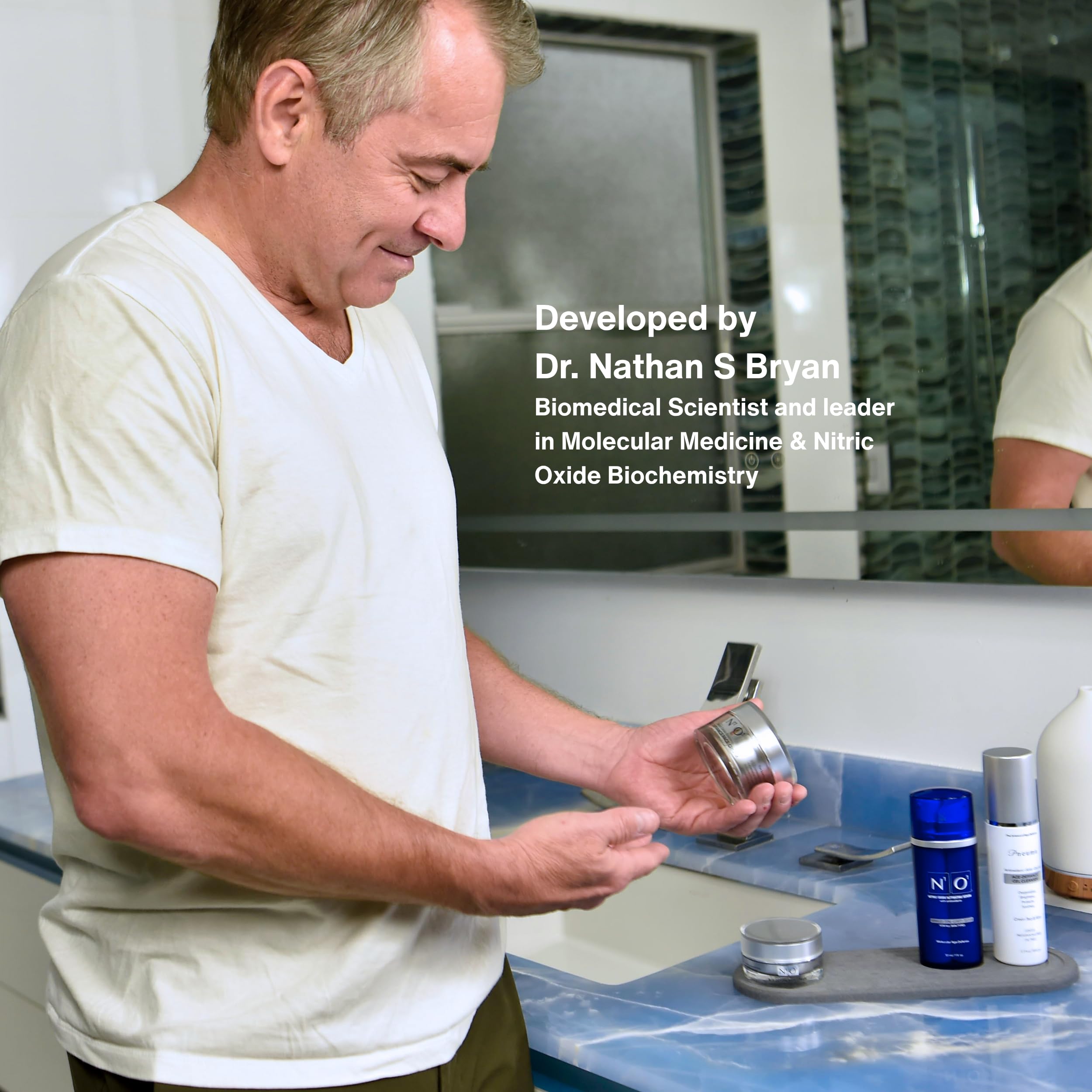 N1O1 Nitric Oxide Face Cream Anti Aging Skincare Routine 1 - N1O1 Official Product Imagery - 4