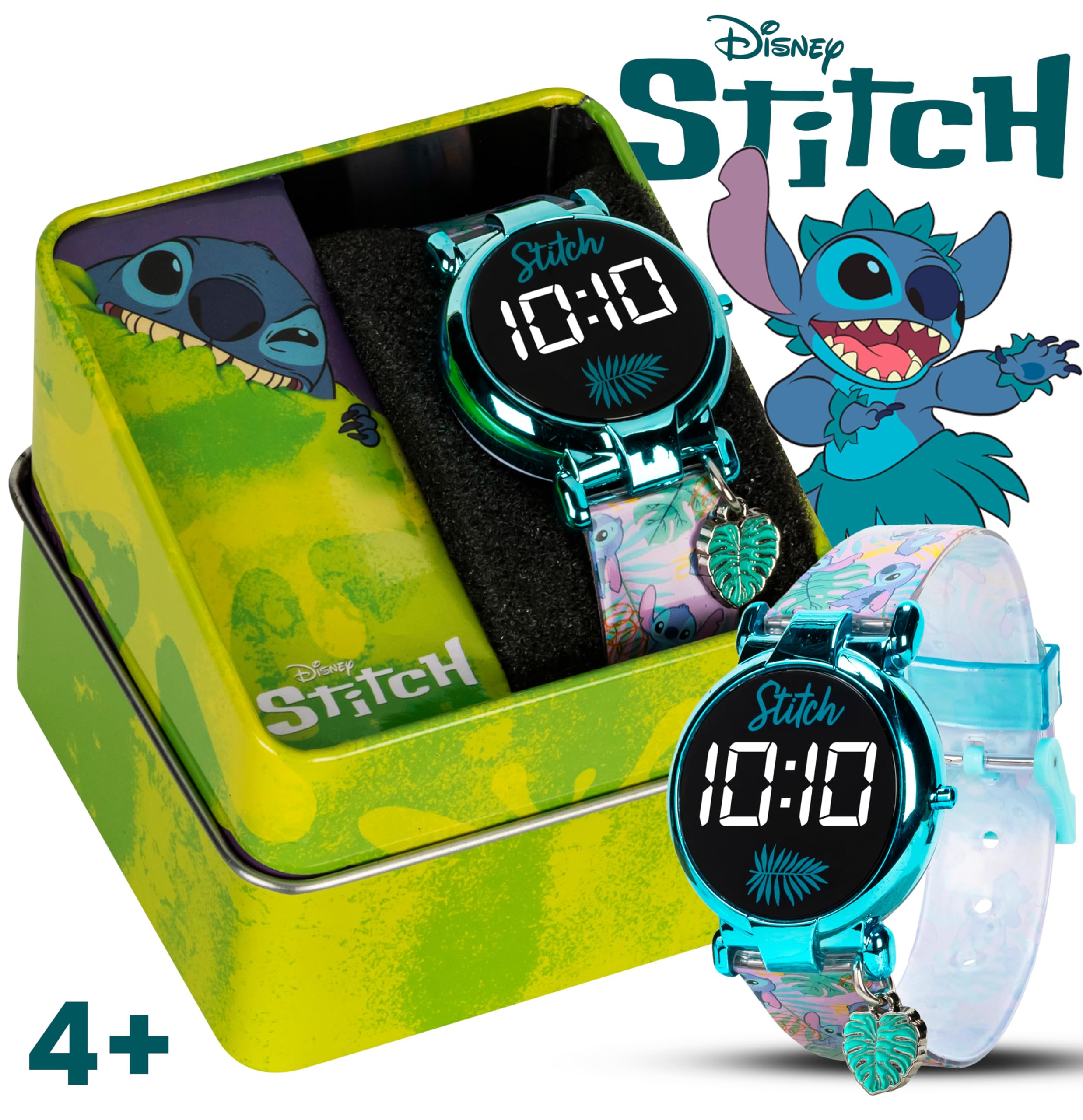 Accutime Kids Disney Lilo and Stitch Blue Digital LED Quartz Childrens - View 2