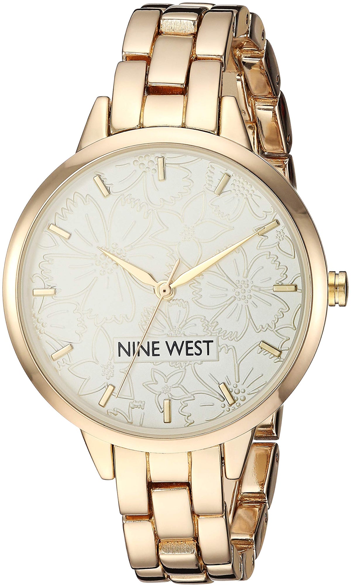 Nine West Women s Floral Dial Bracelet Watch - Nine West Official Imagery - 7