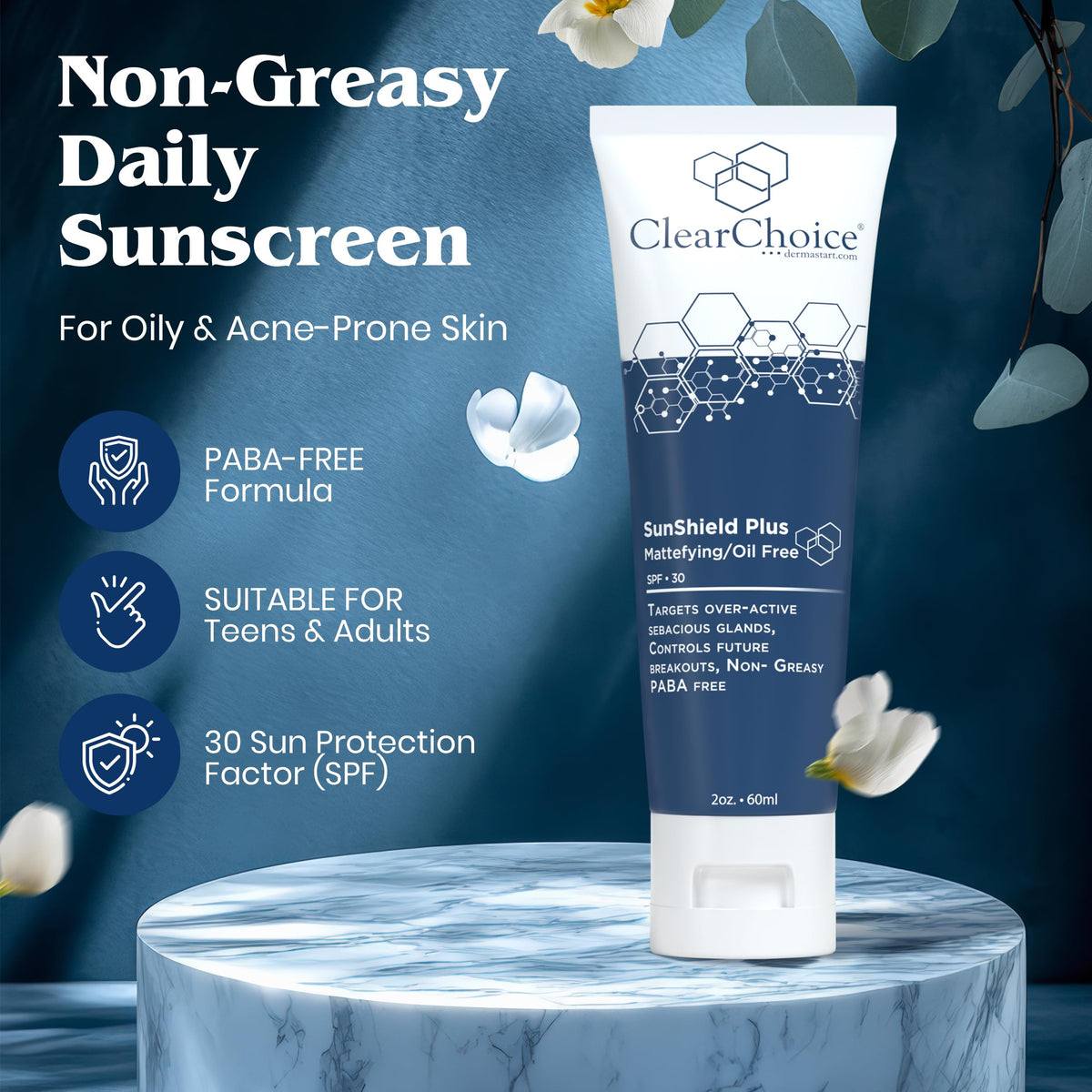 Clear Choice Sun Shield Plus 1 7oz Non Greasy Daily - ClearChoice, Dermastart, Inc Official Imagery - 4