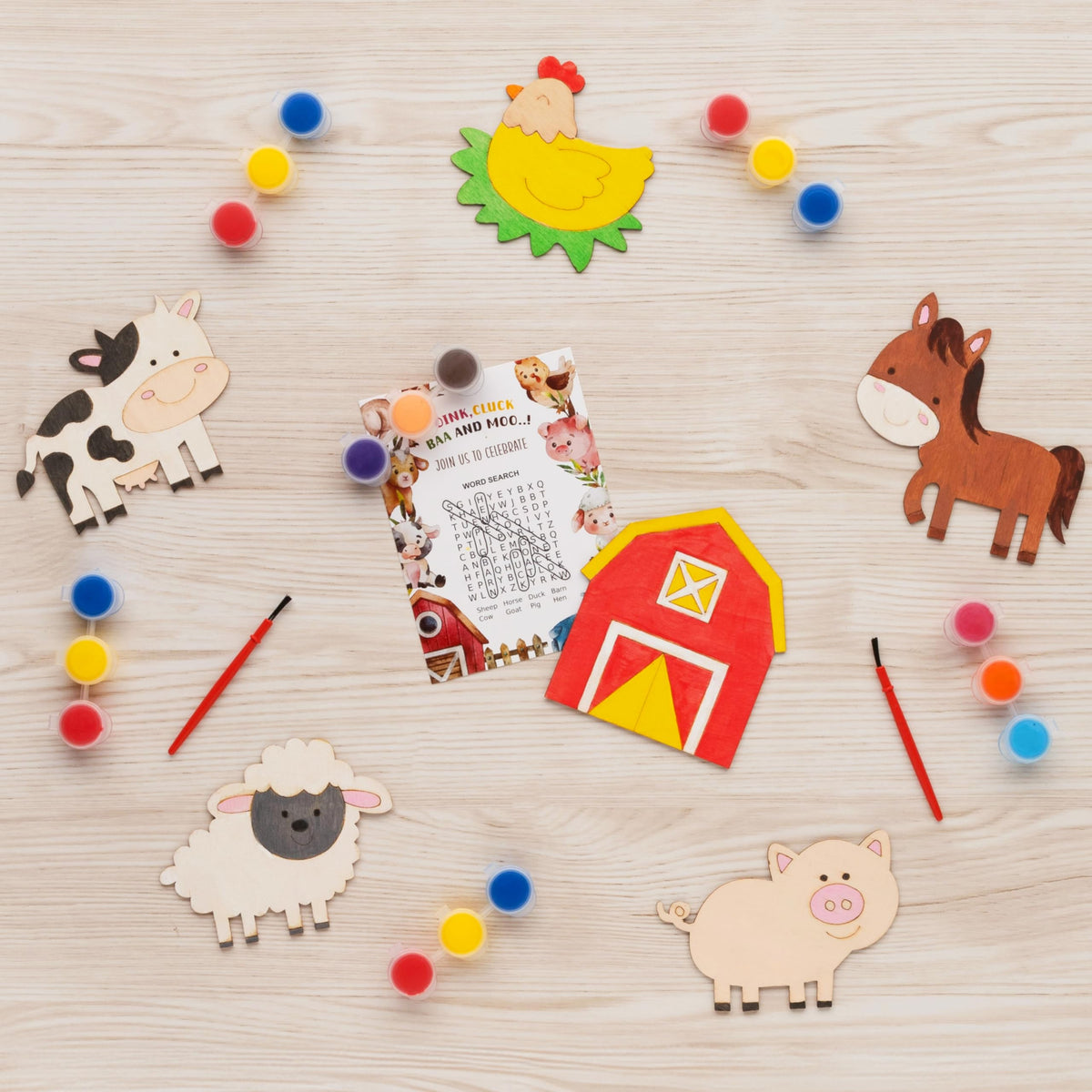 24PCS Farm Animals Party Favors - GEECOZYLIFE Official Imagery - 7