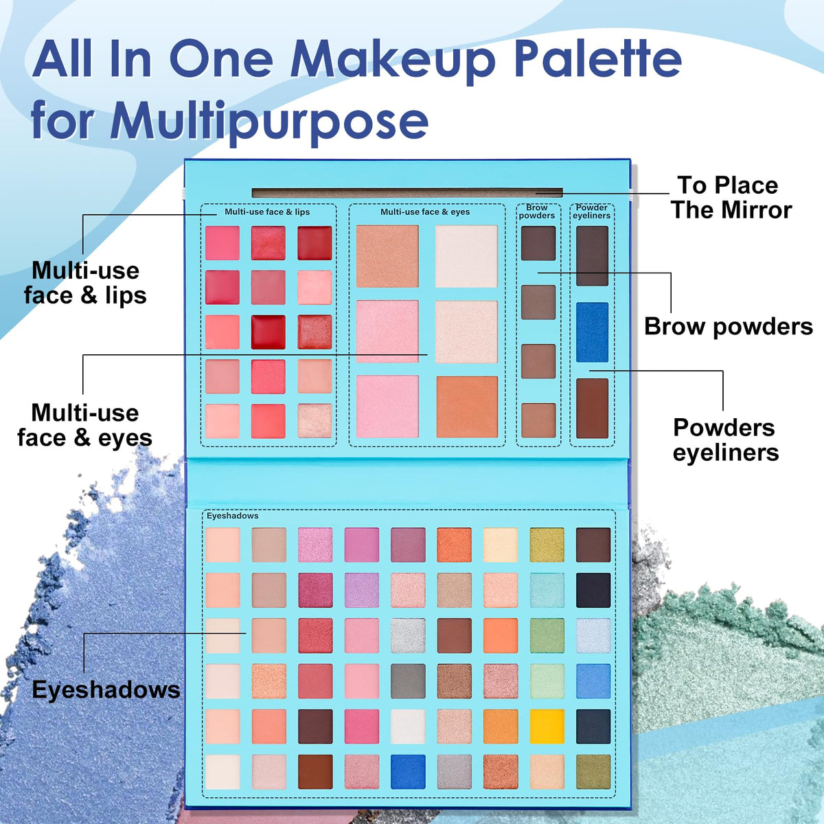 Color Nymph All In One Makeup Palette Travel Size Make Up - Color Nymph Official Imagery - 3