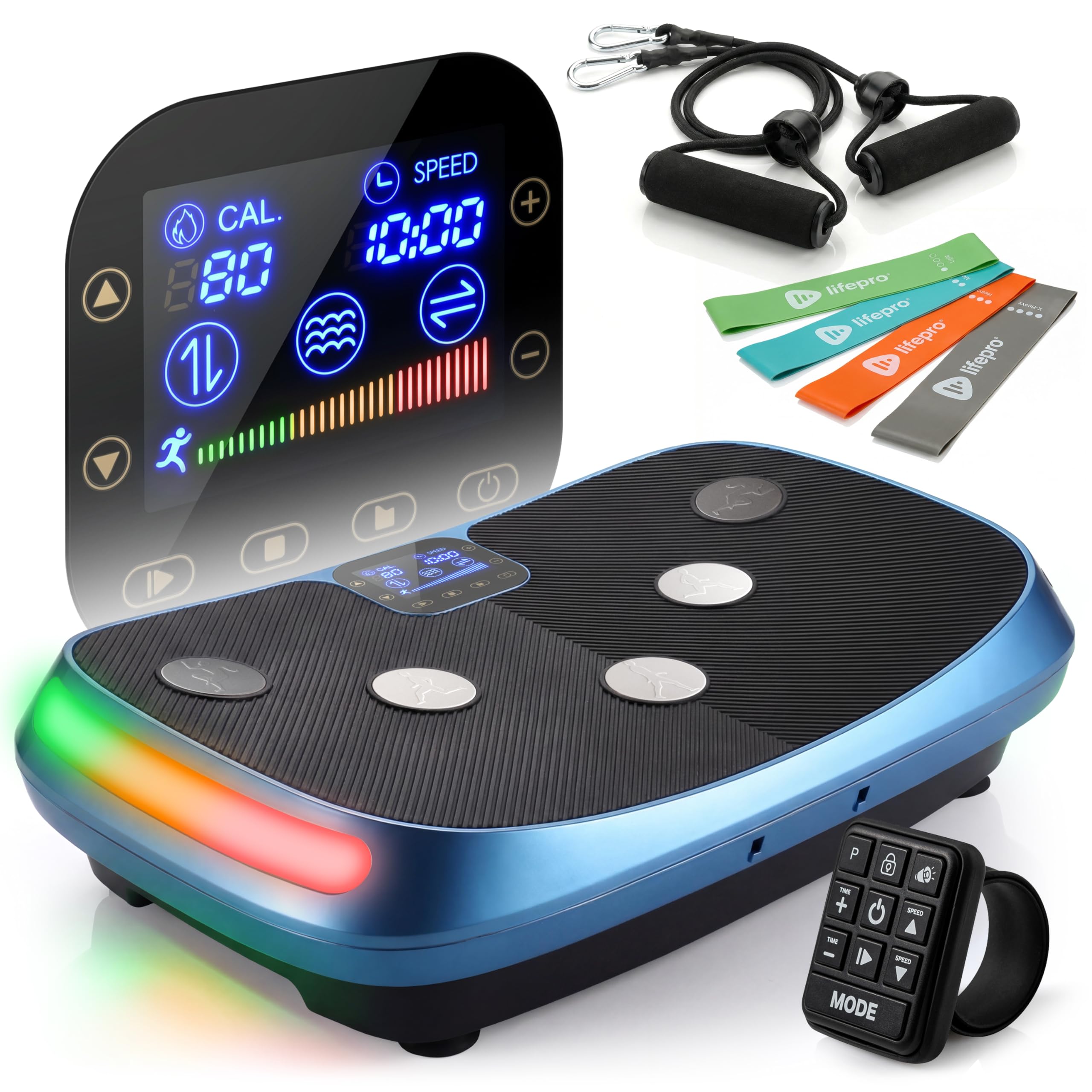 Lifepro Rumblex 4D Curved Vibration Plate Exercise Machine with - Product Imagery