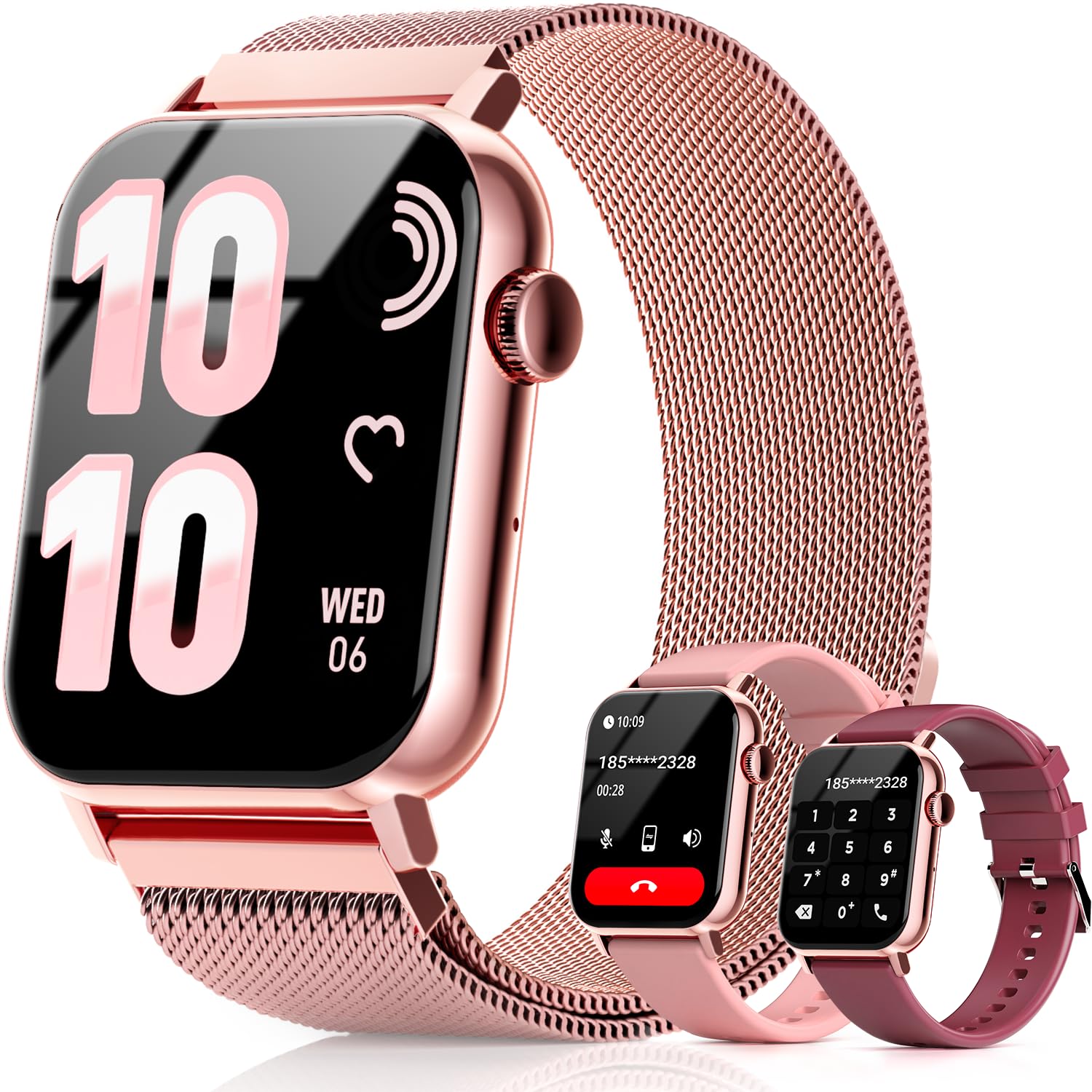 Trendia Smart Watches for Women, 1.83'' HD Fitness Tracker with Answer - View 1