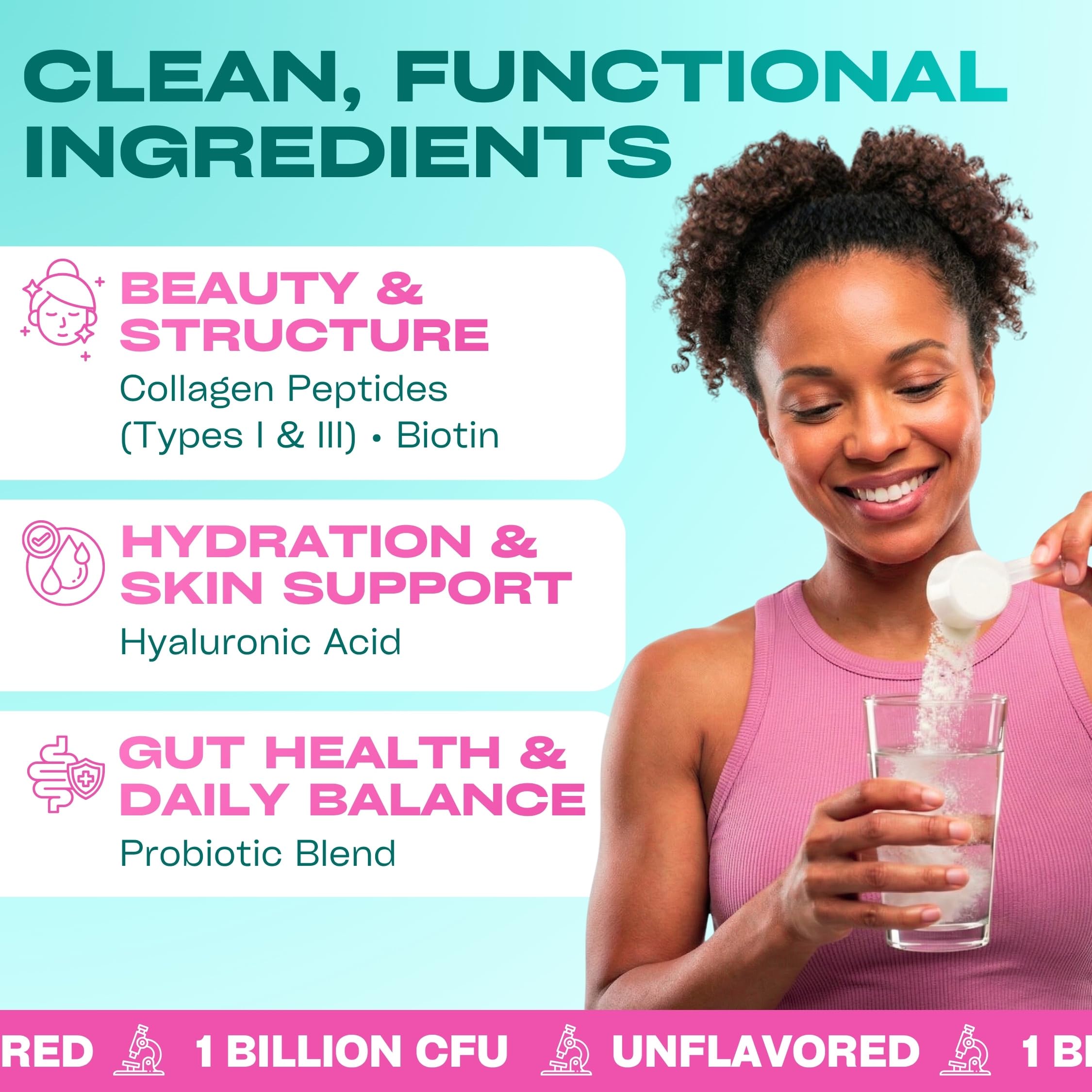 GOBIOTIX Collagen Peptides Powder with Probiotics Biotin - GOBIOTIX Official Imagery - 4