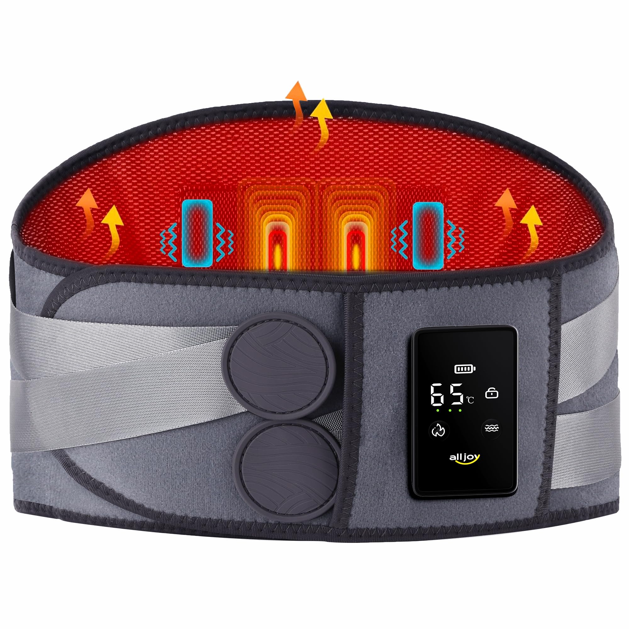 ALLJOY Cordless Heating Pad for Back 67", FSA Eligible Lower - Product Imagery