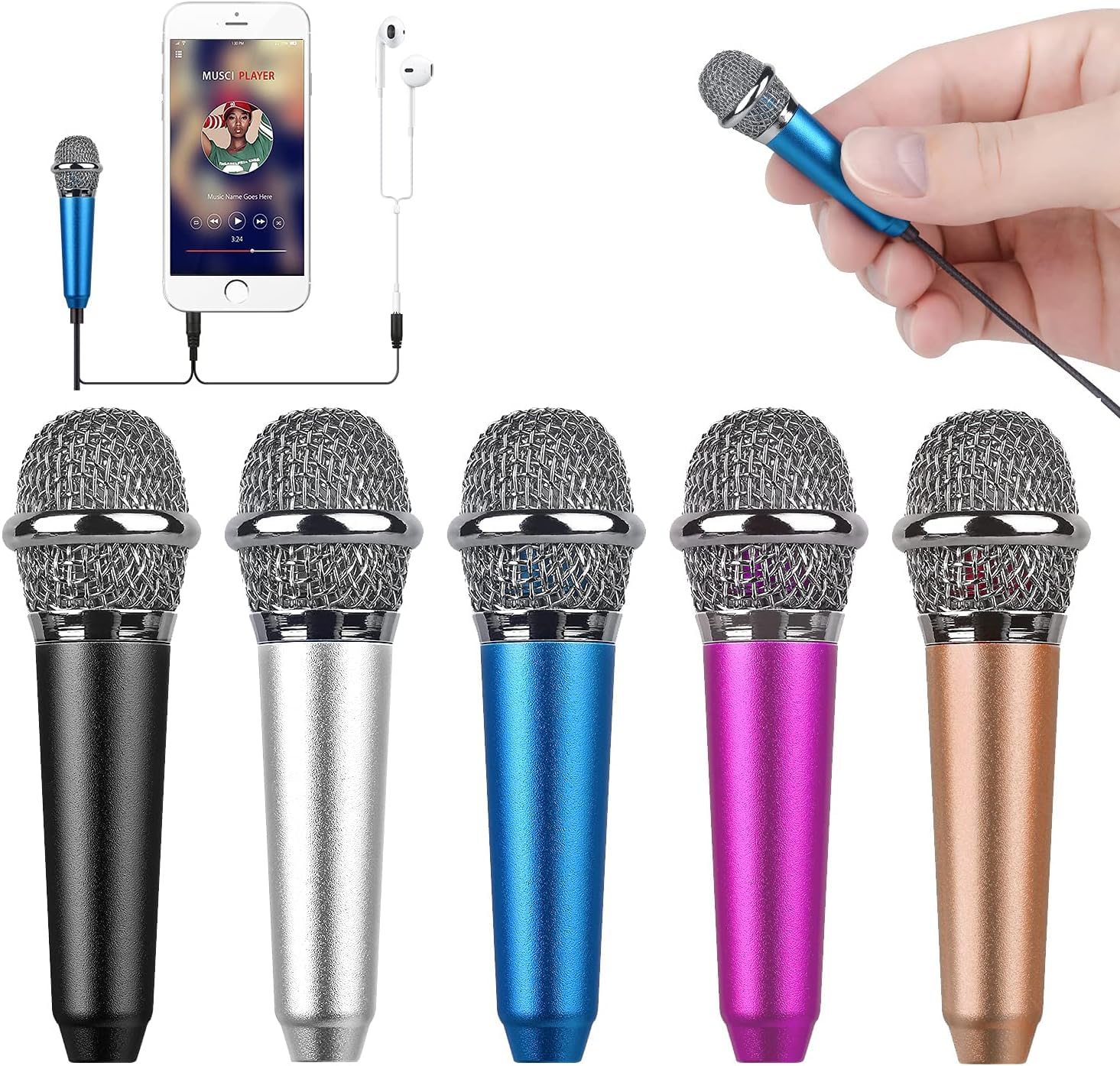 Uniwit Mini Portable Vocal/Instrument Microphone for Voice Video Recording Singi - Uniwit Official Product View 10