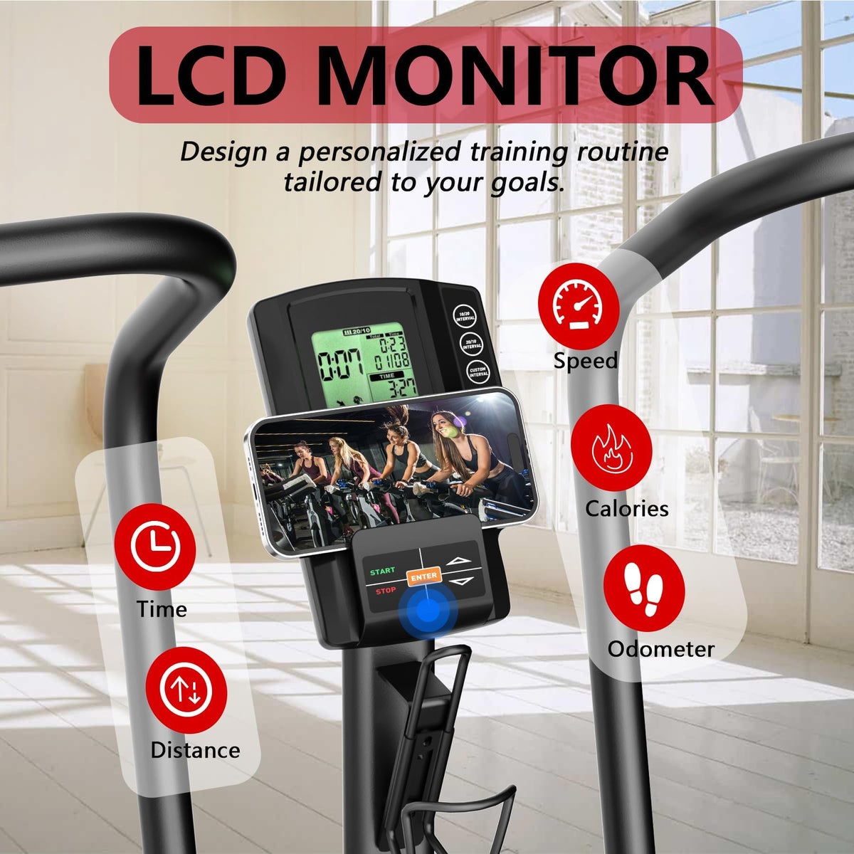 Wenoker Exercise Bike Air Bike with Smart APP ISCC PLUS - Wenoker Official Imagery - 6