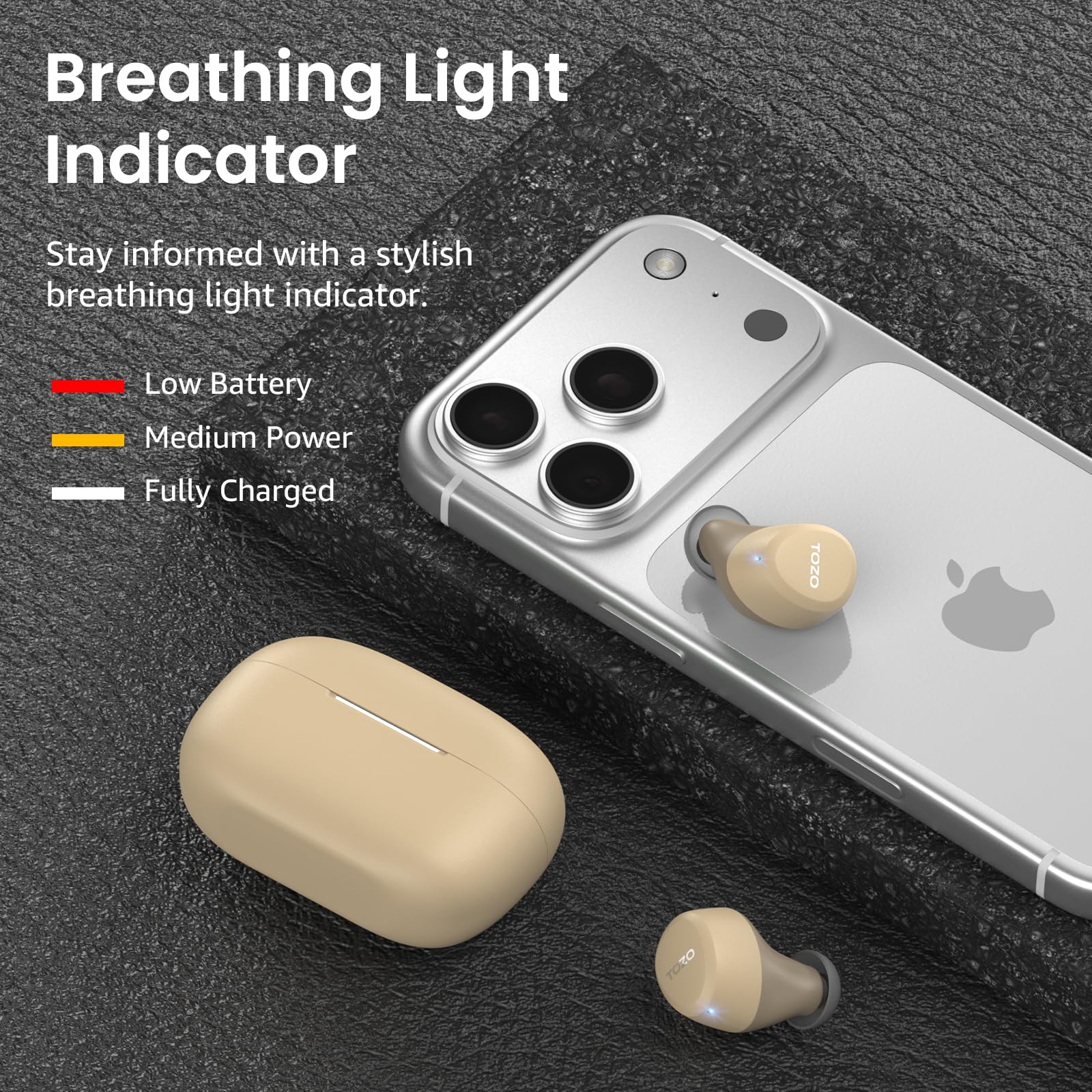 TOZO A1 Wireless Earbuds Bluetooth 5.3 Light Weight in Ear Headph - TOZO Official Product View 7