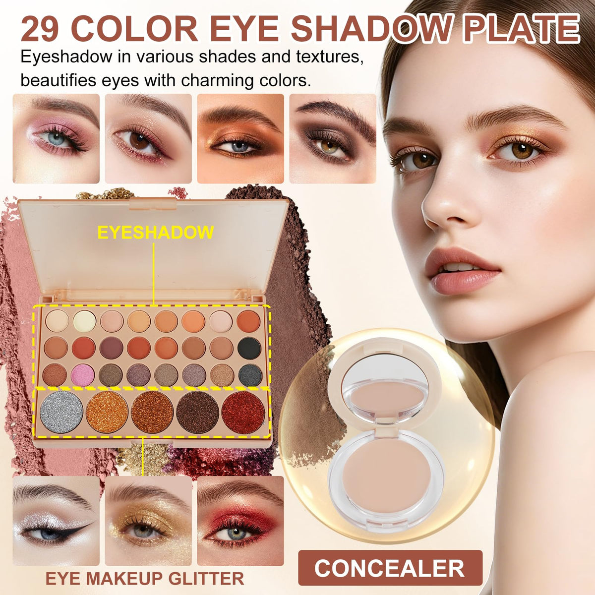 All in One Makeup Kit Professional 40 Color Eyeshadow - OAWLY Official Imagery - 4