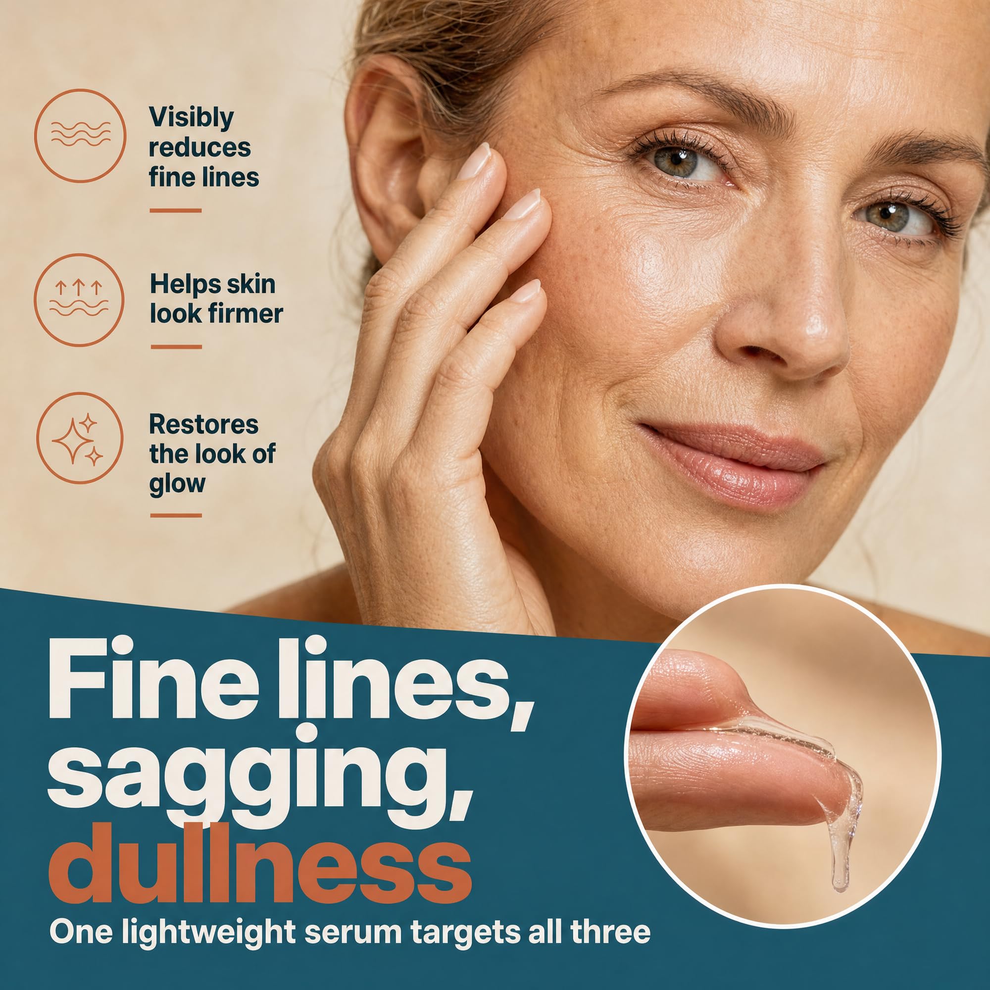Eva Naturals Multi Peptide Face Serum Firm Hyaluronic Acid 2 - Eva Naturals Official Imagery - 5
