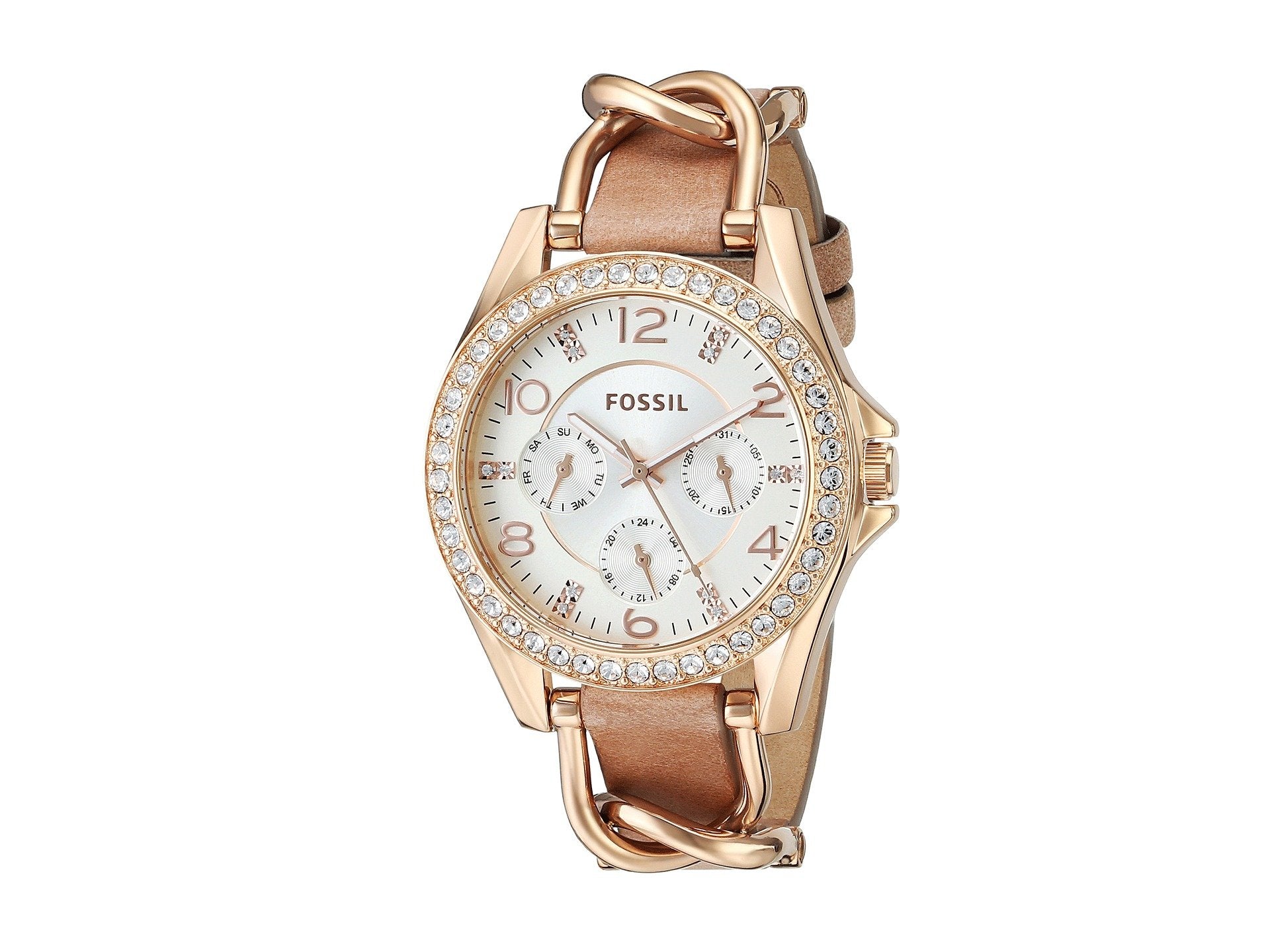 Fossil Women's Watch, Riley Quartz Stainless Steel Multifunction - Product Imagery