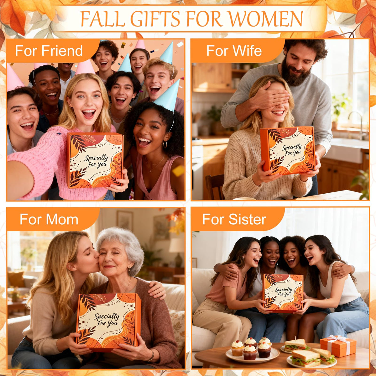 Fall Gifts Baskets for Women Pumpkin Themed Get Well Package - Soyminer Official Imagery - 8