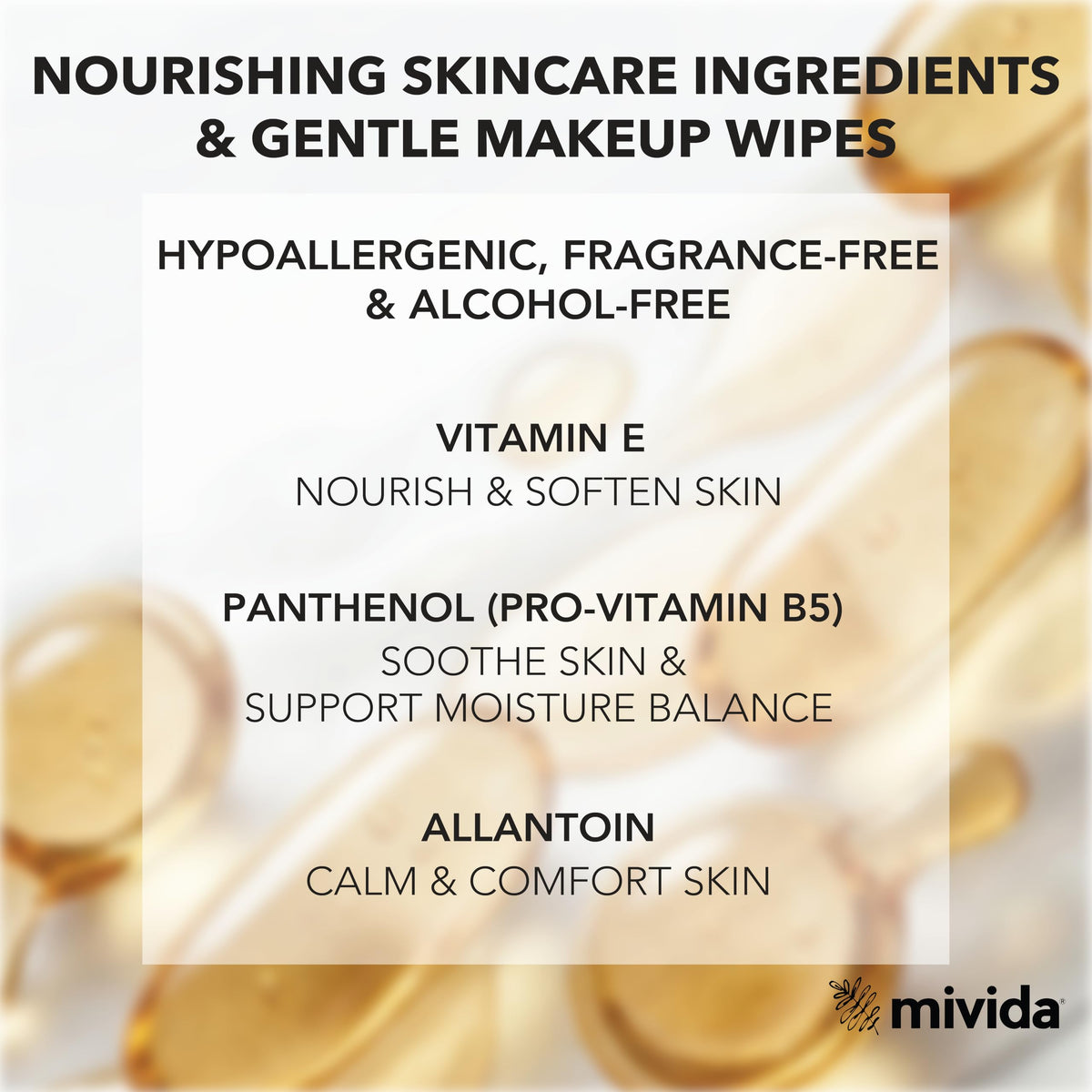 mivida Hypoallergenic Individually Wrapped Makeup Wipes - mivida Official Imagery - 4