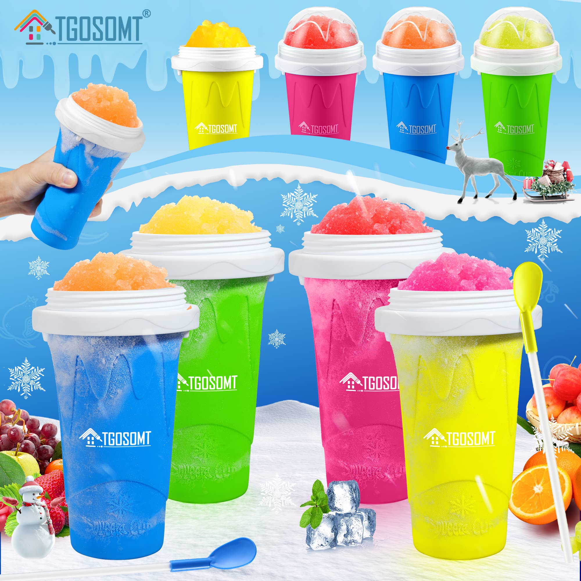 tgosomt Slushie Cup, DIY Magic Slushy Cup, Quick Frozen - View 6