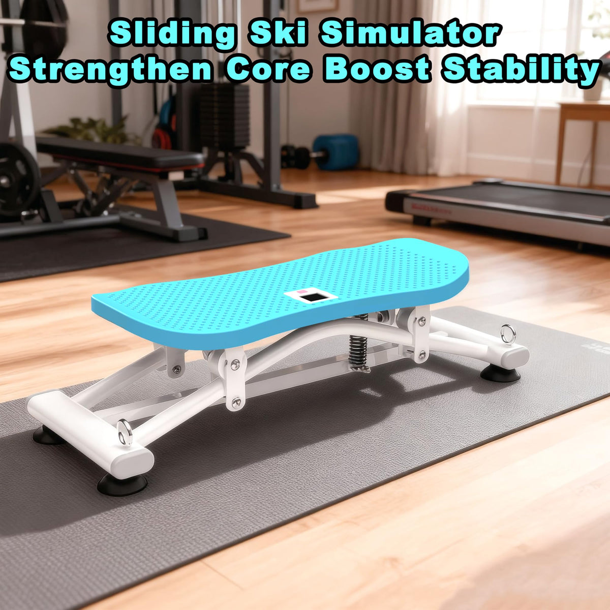 Sliding Ski Simulator with Resistance Bands - BUENASO Official Imagery - 4