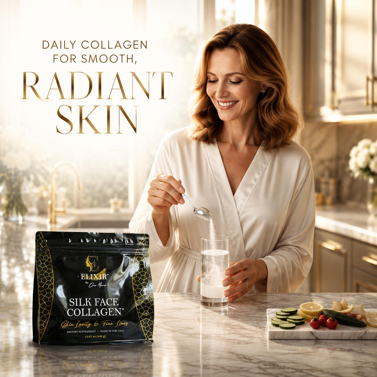 Elixir by Coc March Silk Face Collagen Peptides Powder for - Elixir by Cocó March Official Imagery - 8