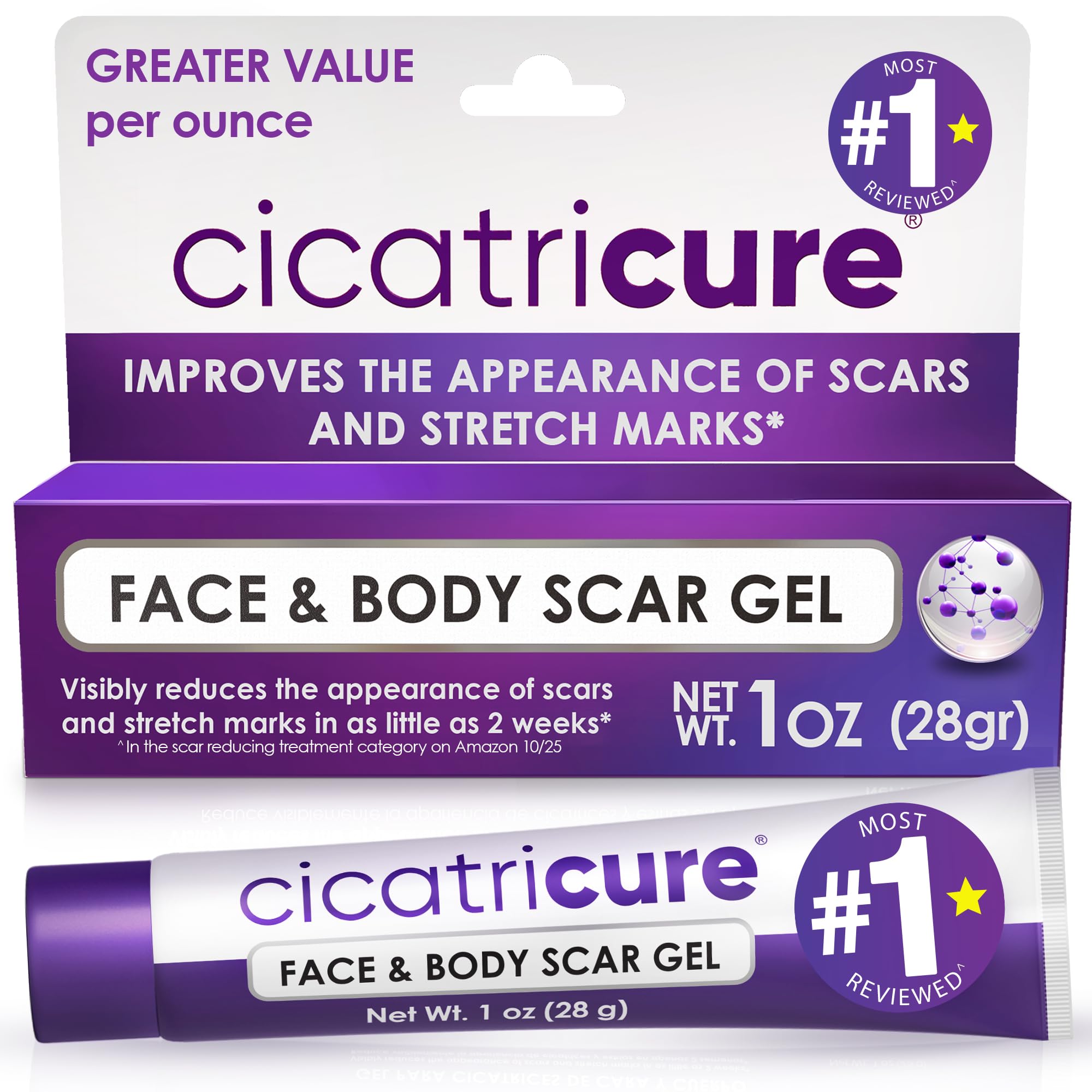 Cicatricure Advanced Scar Gel, Proven Results in 2 Weeks, 1 oz (28 g) - Cicatricure Official Product View 2