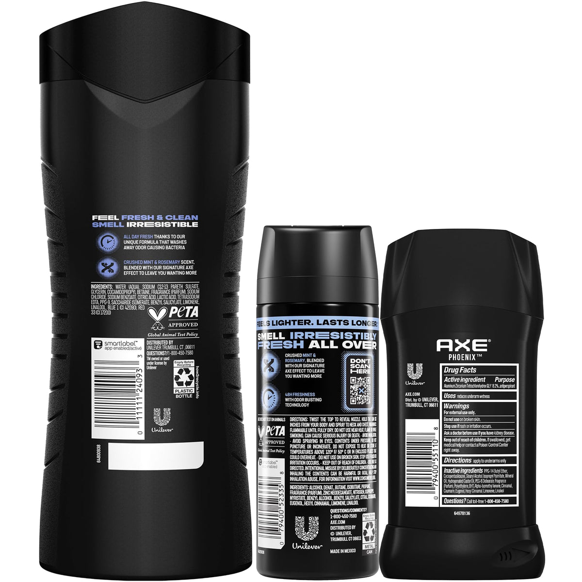 AXE Phoenix Men s Body Care Set Body Wash Antiperspirant - AXE Official Imagery - 3
