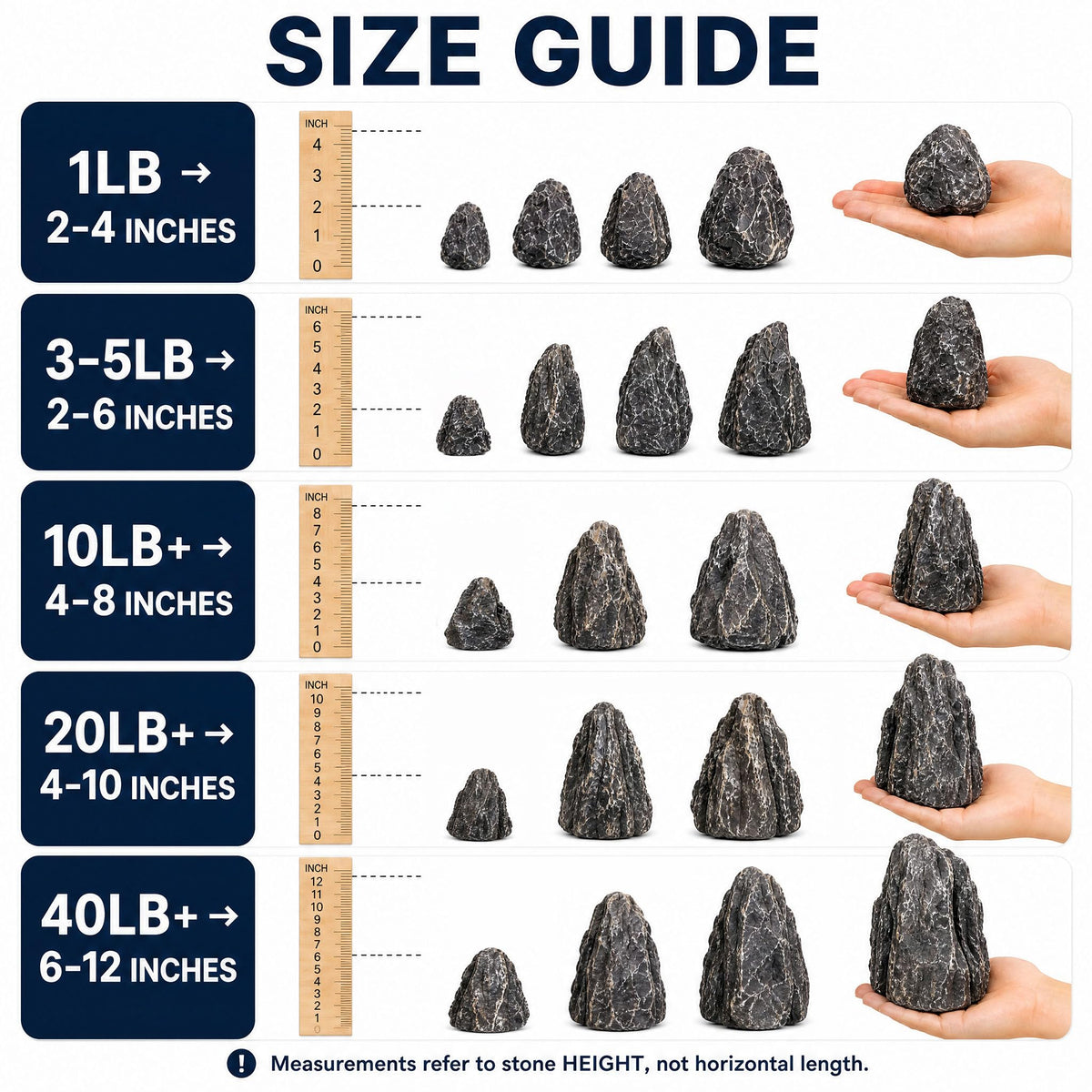 Seiryu Stone Aquascaping Rocks 5 lb Aquarium Stone Set - Korvuli Official Imagery - 4