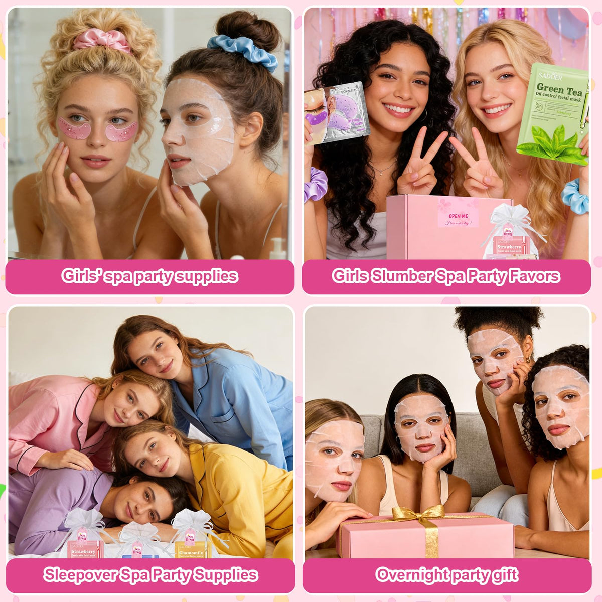 Spa Party Supplies for Girls Women 110 PCS Bulk Party Favors - Amdele Official Imagery - 8