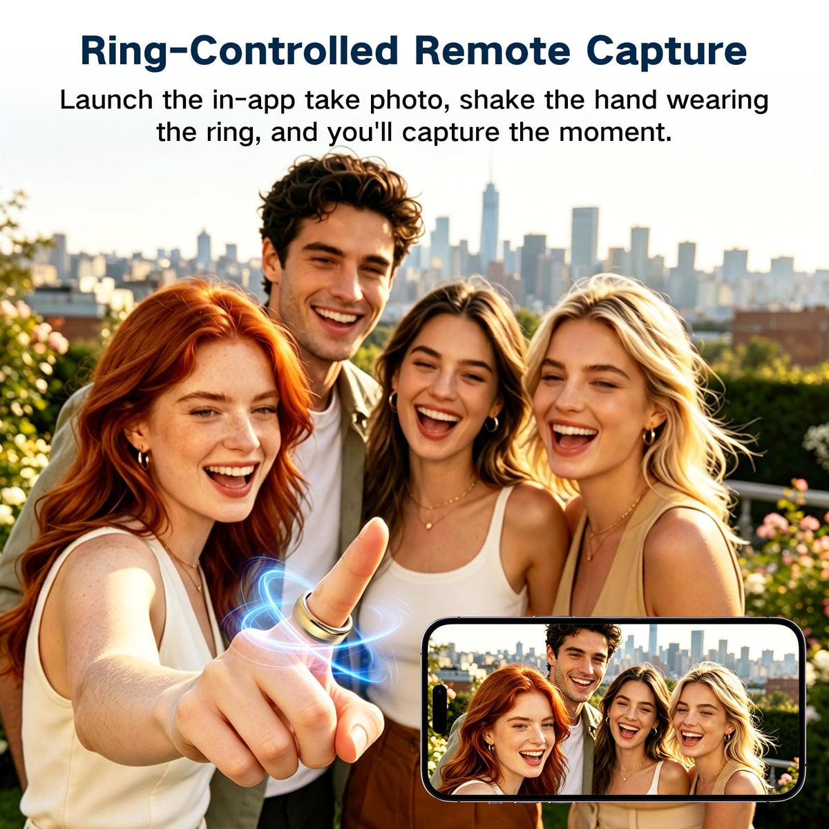 Smart Ring for Women Men Health Fitness Tracker Ring - YUANRAN Official Imagery - 8