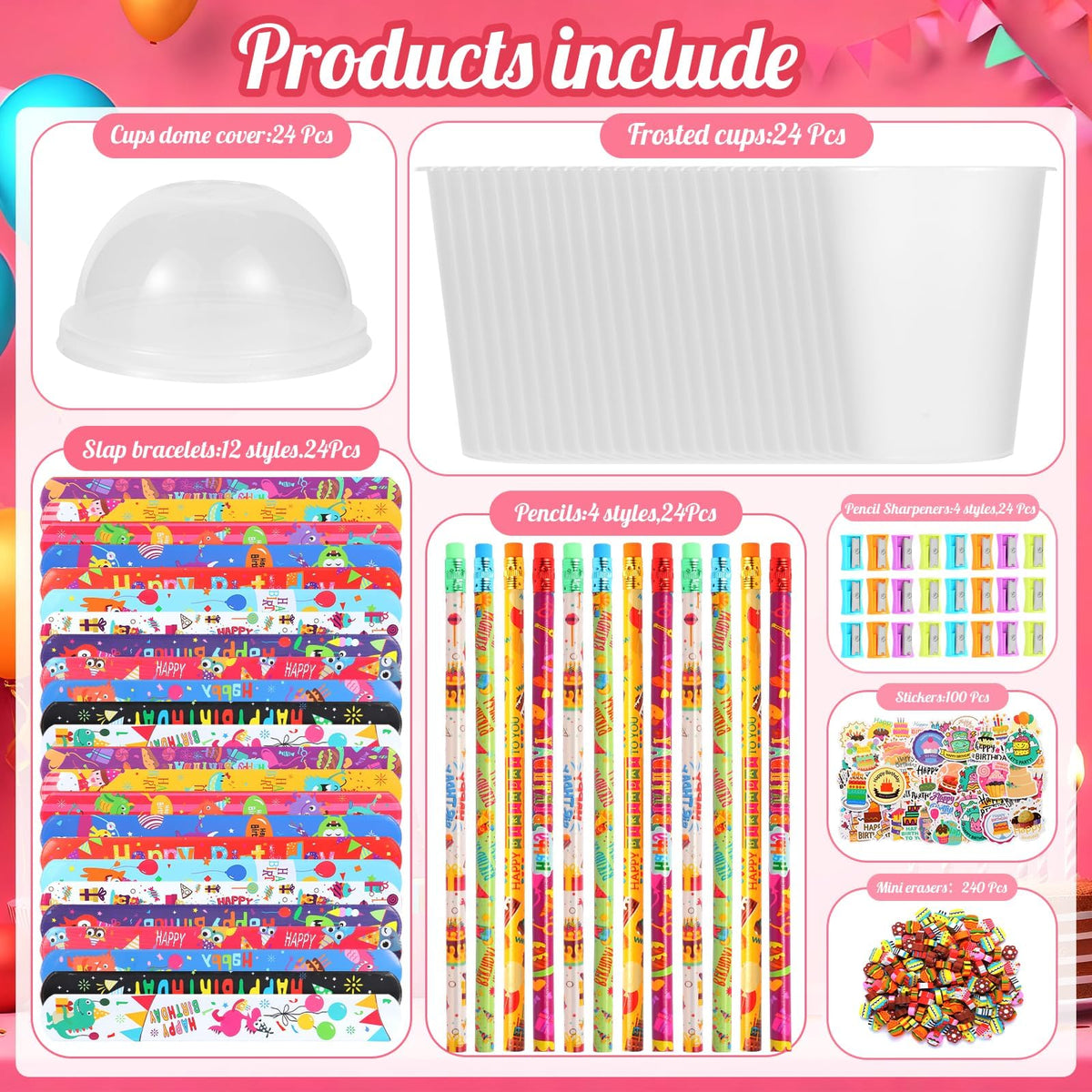 Kolewo4ever 460 Pieces Happy Birthday Party Gifts Return - Kolewo4ever Official Imagery - 4