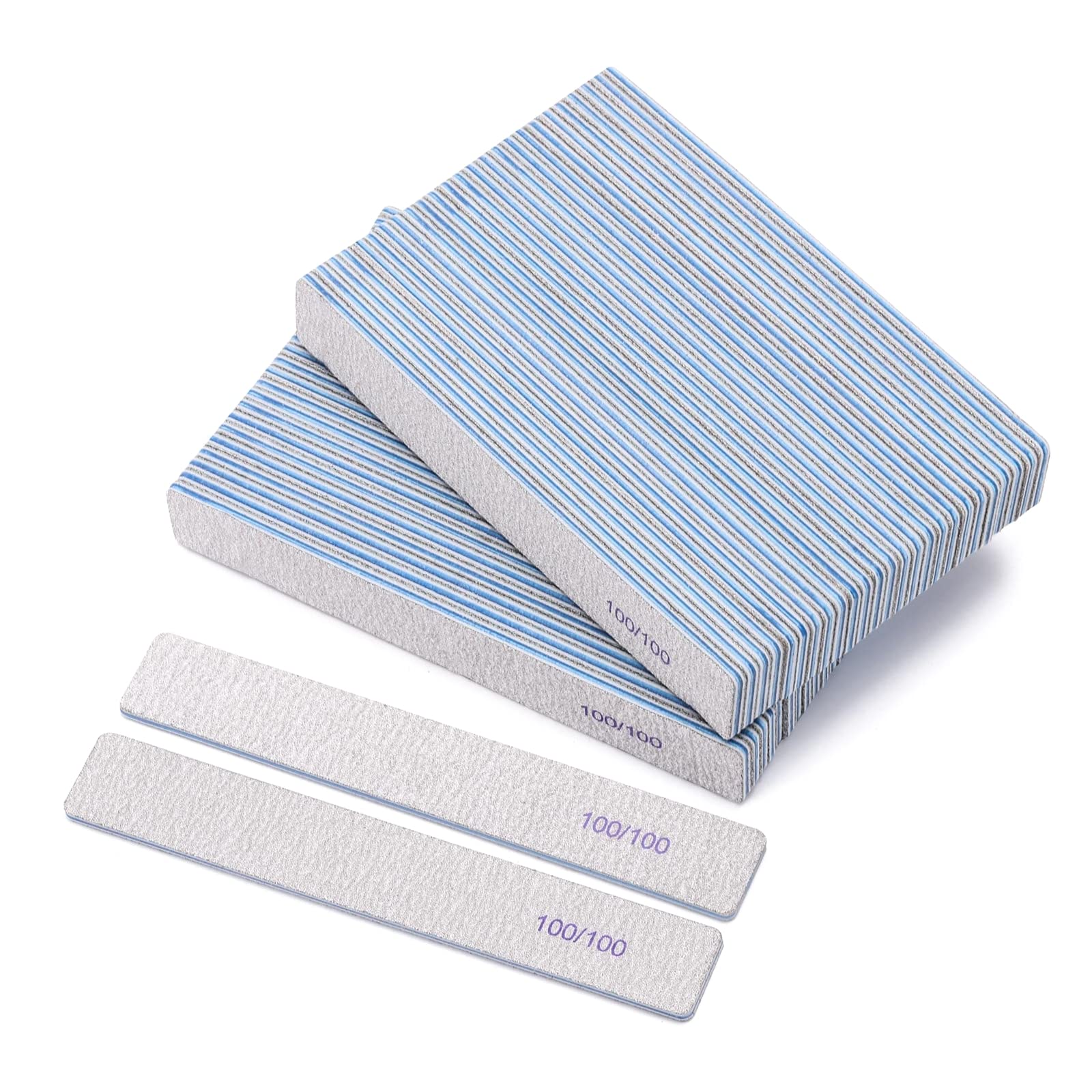BTYMS 25 Pieces Rectangle Nail Files 100/100 Grit, Reusable Nail - BTYMS Official Product View 9