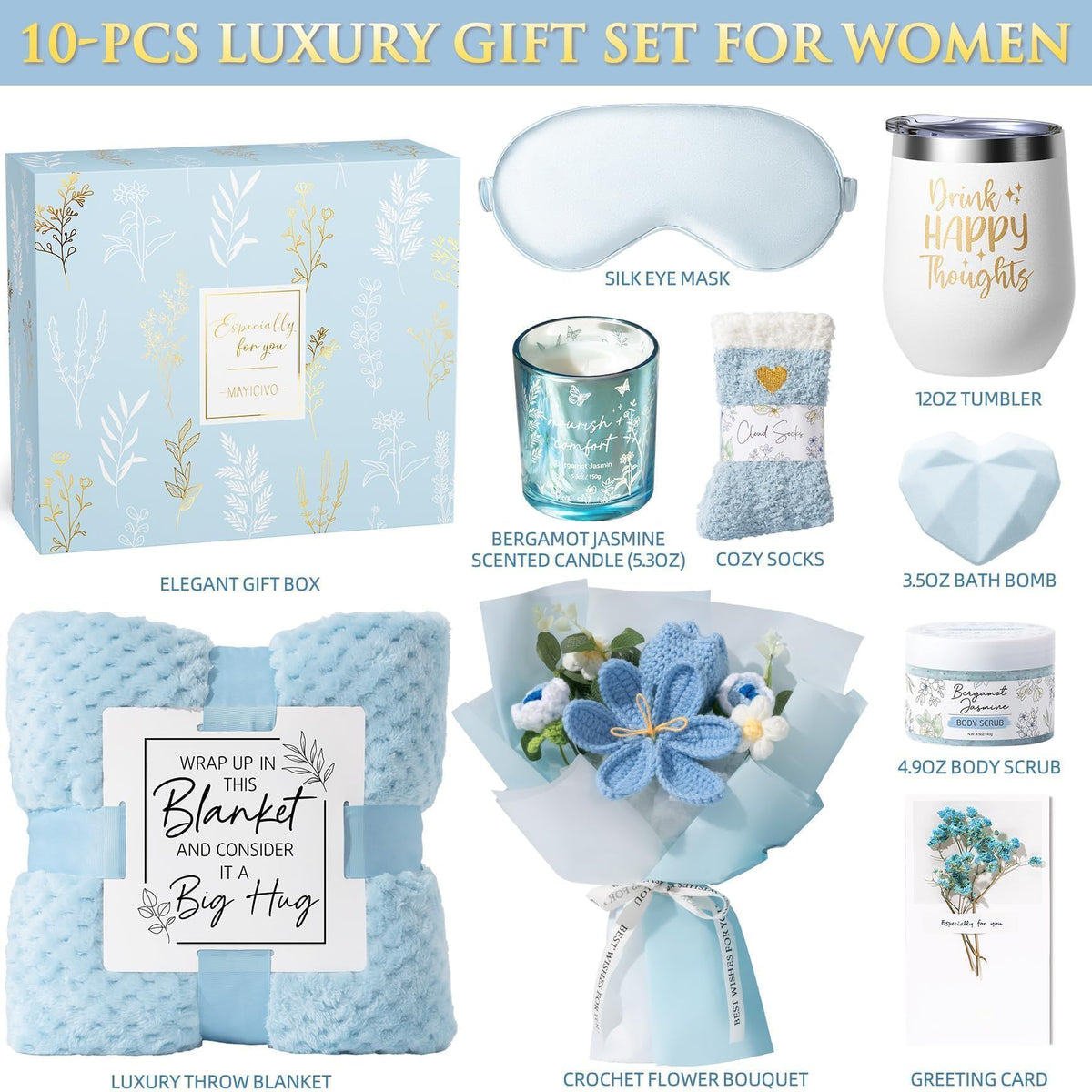 Birthday Gifts for Women Spa Self Care Package Get Well Soon - MAYICIVO Official Imagery - 3