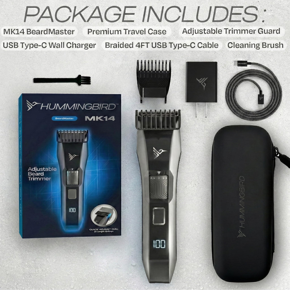HUMMINGBIRD MK14 BeardMaster Premium Beard Trimmer for Men - HUMMINGBIRD Official Imagery - 7