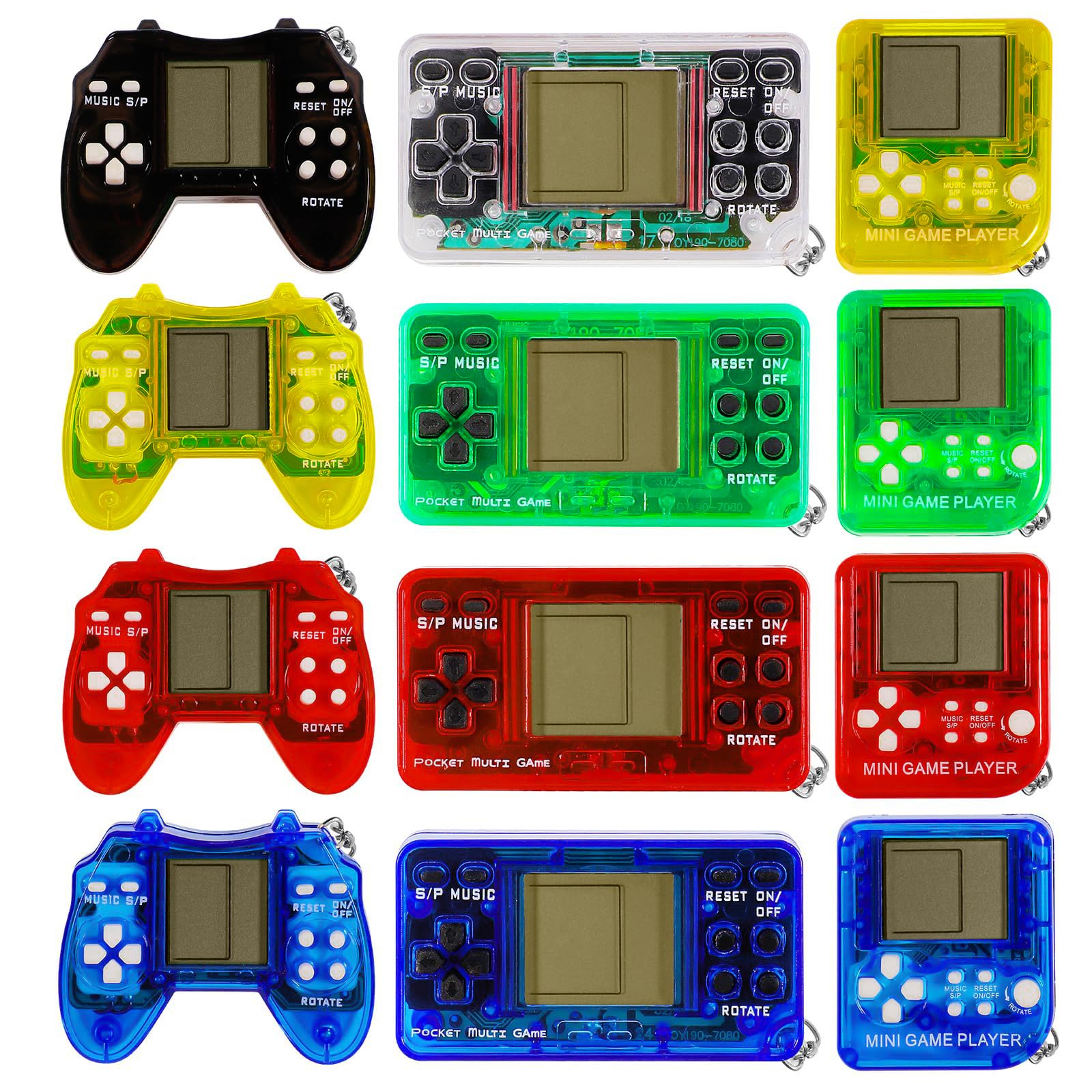 12Pcs Video Game Party Favors, Mini Game Keychain Arcade Party - Product Imagery