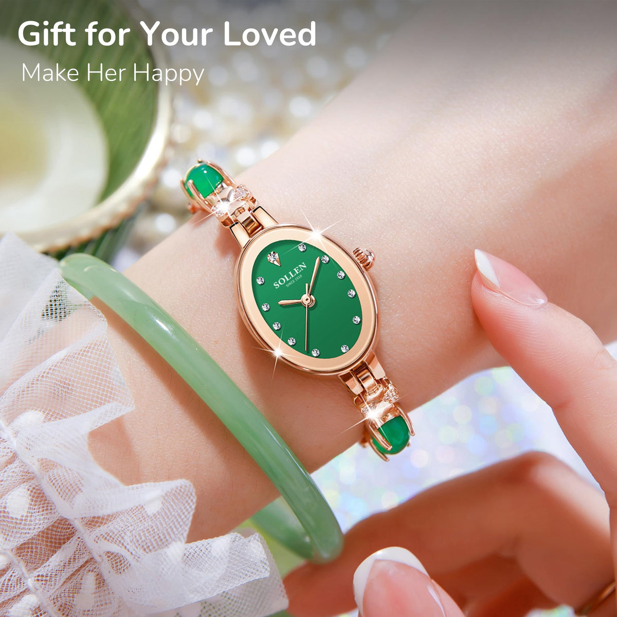 Women s Bracelet Watches Dainty Stylish Luxury Quartz - SOLLEN Official Imagery - 8