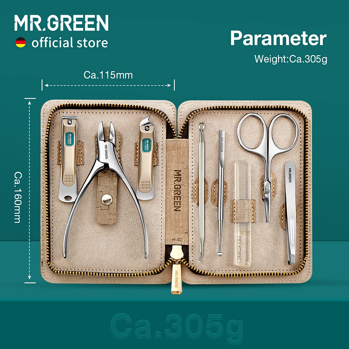MR GREEN Manicure Sets Pedicure Kits Stainless Steel Nail - MR.GREEN Official Imagery - 6