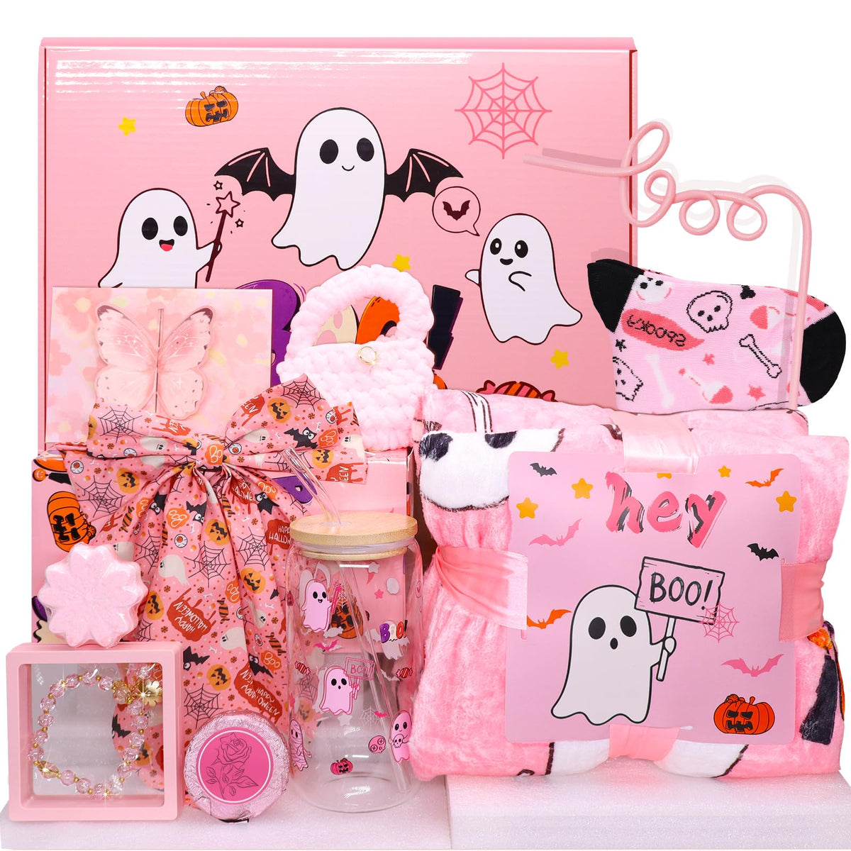 Boo Basket Stuffers for Women 10Pcs Halloween Spooky Theme - PuffDecoLab Official Imagery - 1