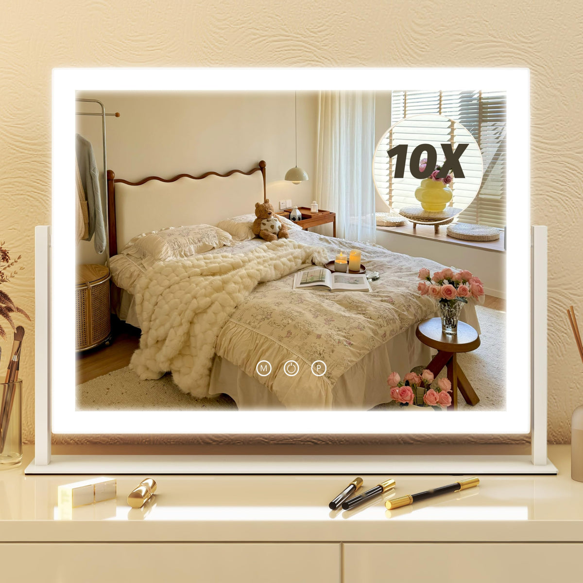 FENNIO Vanity Mirror with Lights 13 x 17 Makeup Mirror with - FENNIO Official Imagery - 2