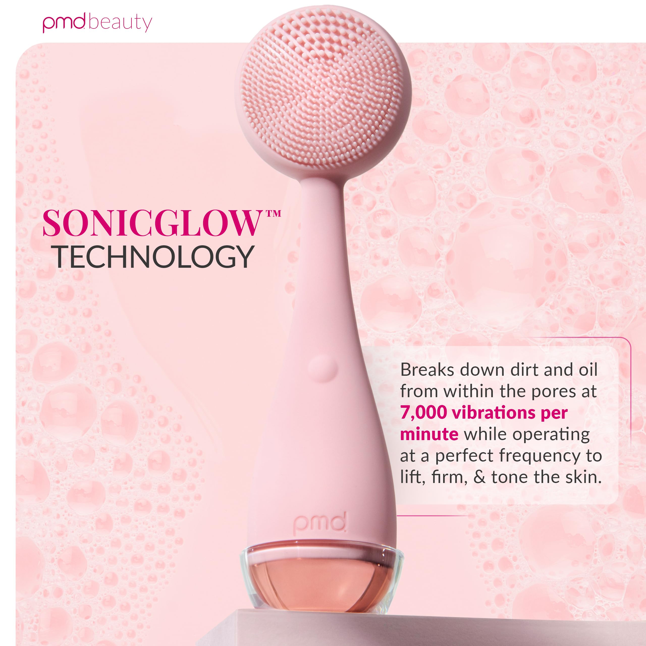 PMD Beauty Clean Facial Cleansing Brush Waterproof Silicone - Premium Selection Official Imagery - 3