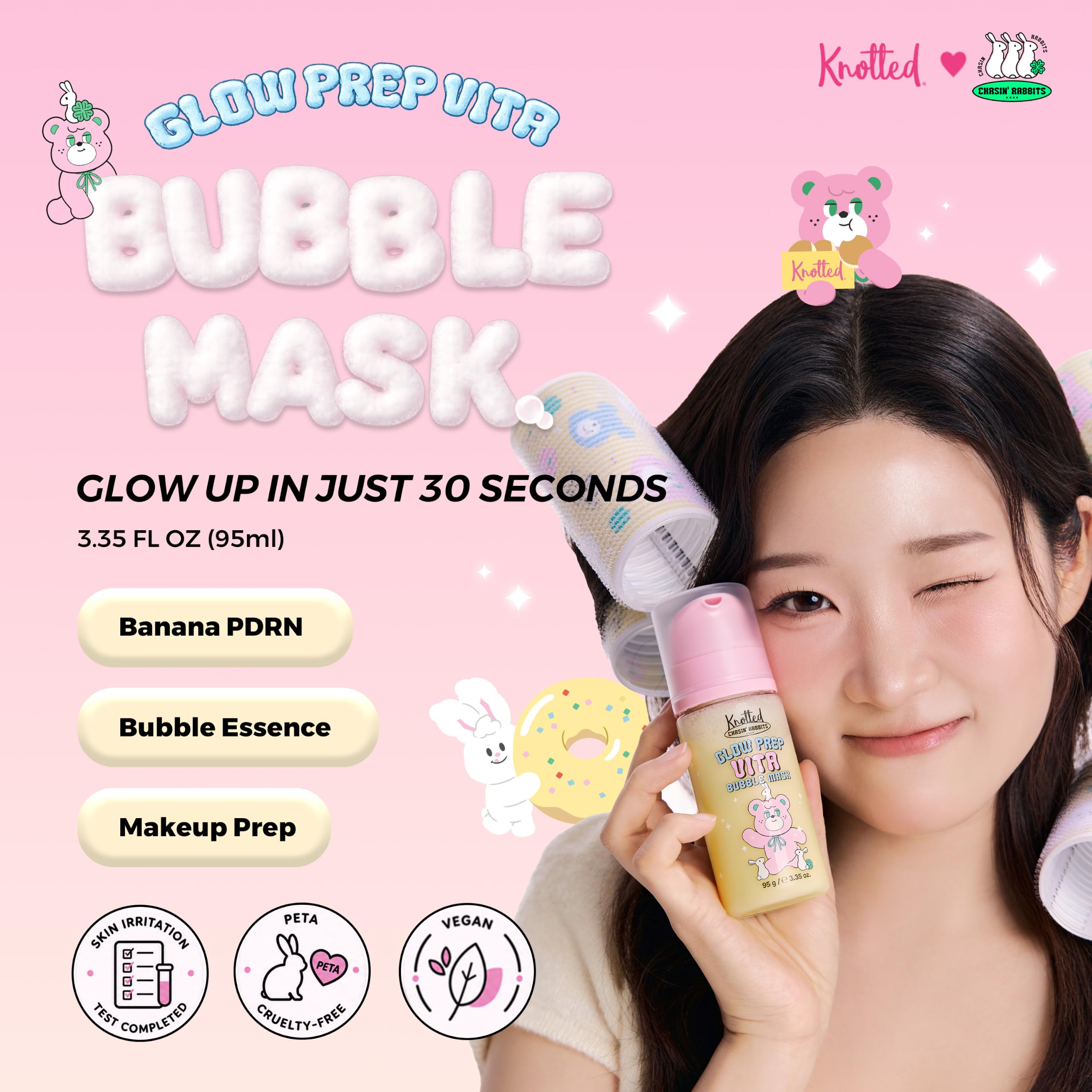 Bubble Mask, makeup prep, Vitamin Serum, Banana PDRN - CHASIN' RABBITS