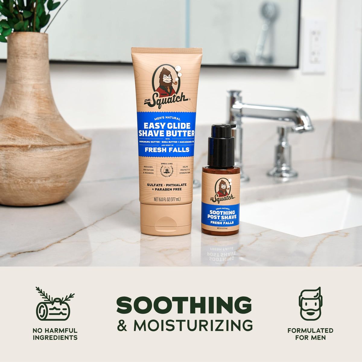 Dr Squatch Natural Post Shave and Shave Butter for Men - Dr. Squatch Official Imagery - 4