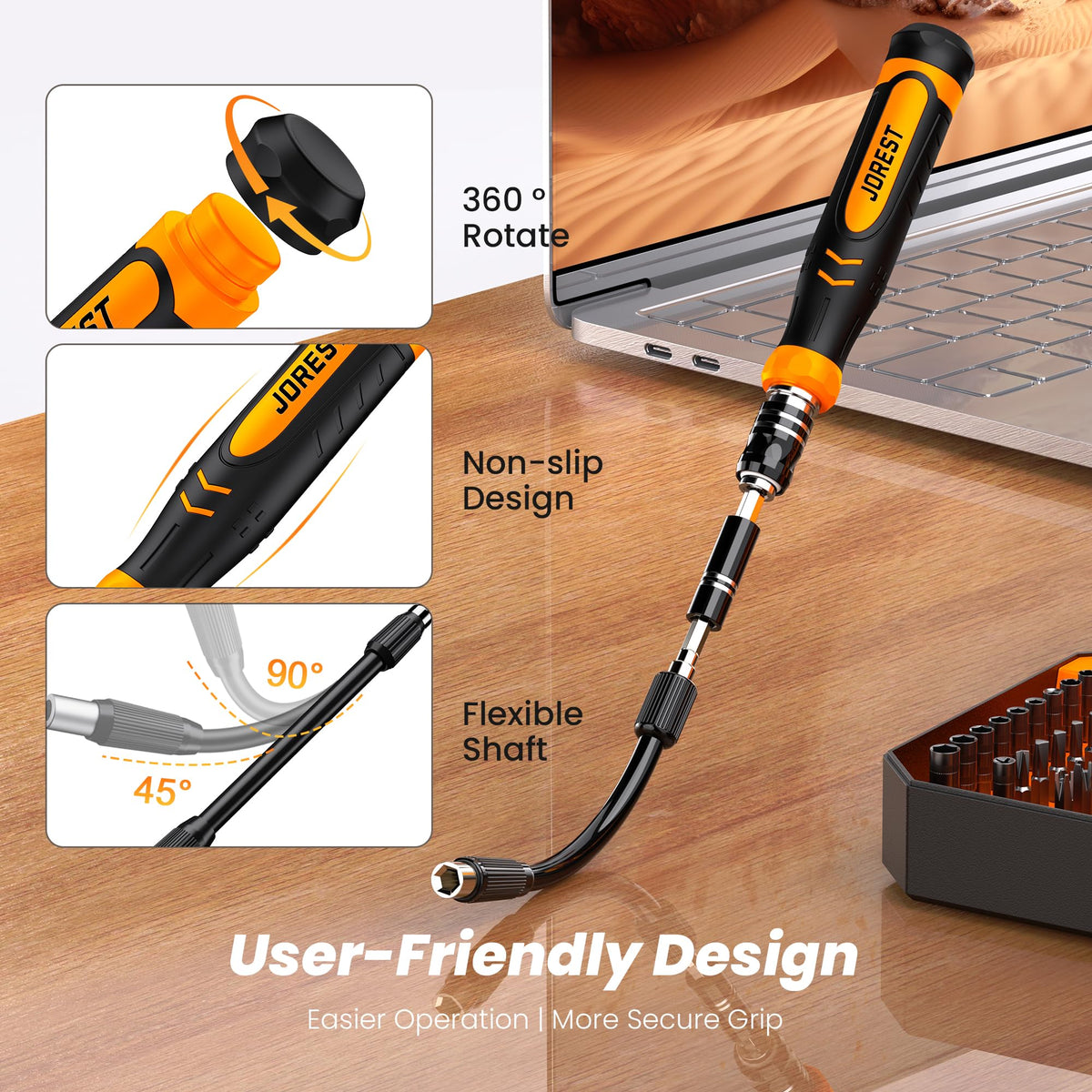 JOREST 115 in 1 Precision Screwdriver Set Magnetic - Jorest Official Imagery - 4