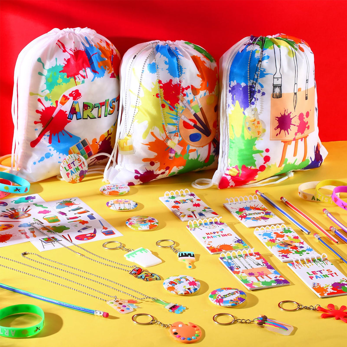 Jenaai 102 Pcs Art Party Favors for Kids Paint Birthday - Jenaai Official Imagery - 3