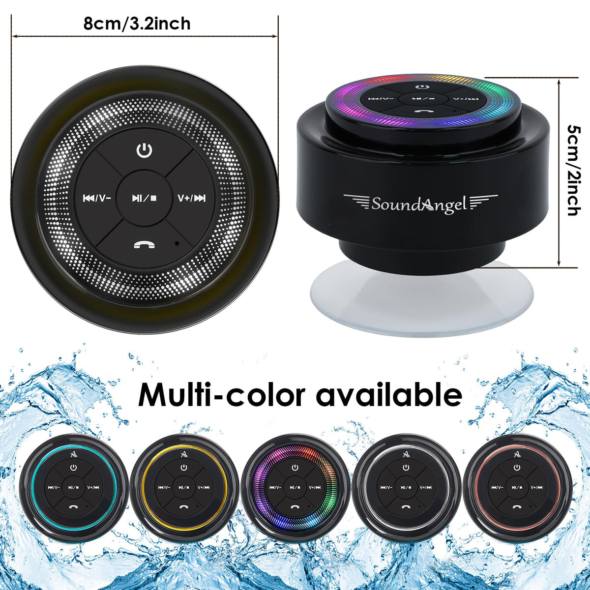 XLEADER Pro Shower Speaker Certified IPX7 Waterproof - XLEADER Official Imagery - 8
