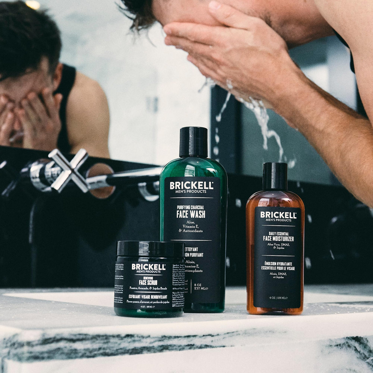 Brickell Men s Daily Advanced Face Care Routine II Activated - Brickell Men's Products Official Imagery - 4