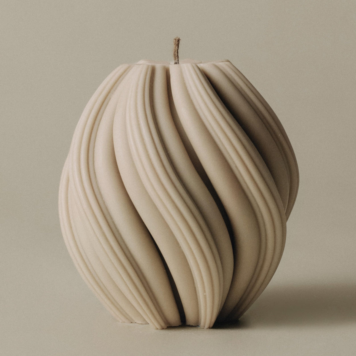 LAWA Swirl Candle Handmade Sculptural Soy Pillar Candle for - LAWA Candles Official Imagery - 1