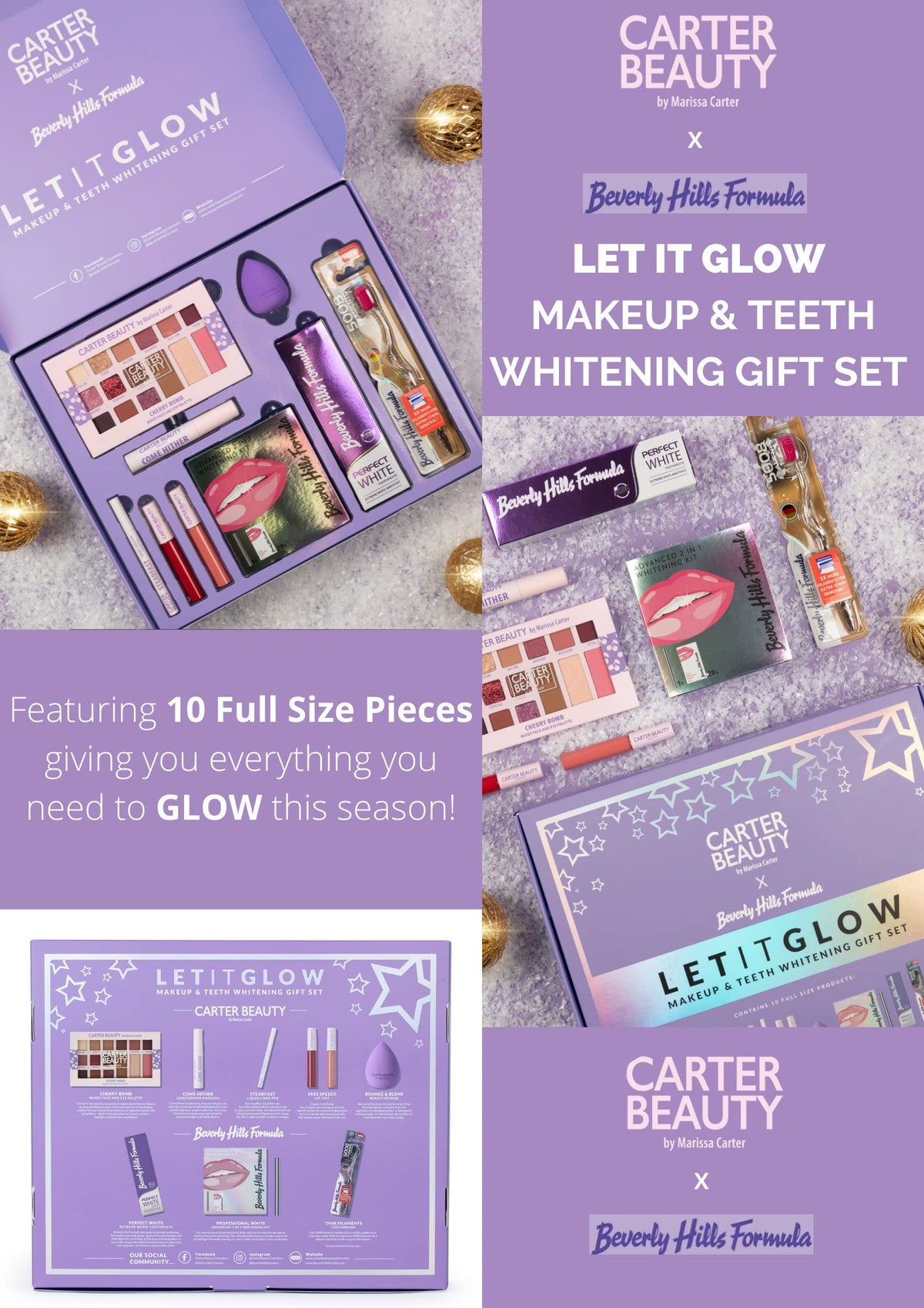 Carter Beauty Let It Glow Make Up and Teeth Whitening Set - Carter Beauty Official Imagery - 5